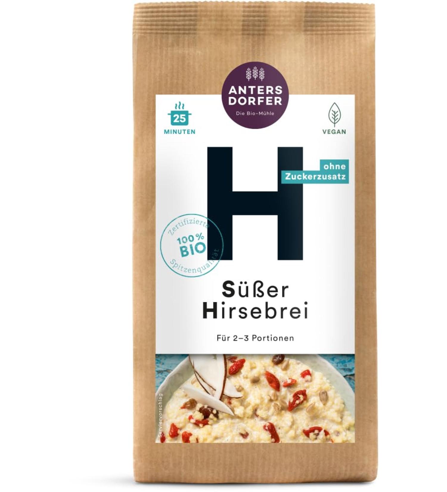 GREAT BRITISH TRADING LIMITED Antersdorfer - Die Bio-M h Organic Organic Millet Cute (6 x 150 g)