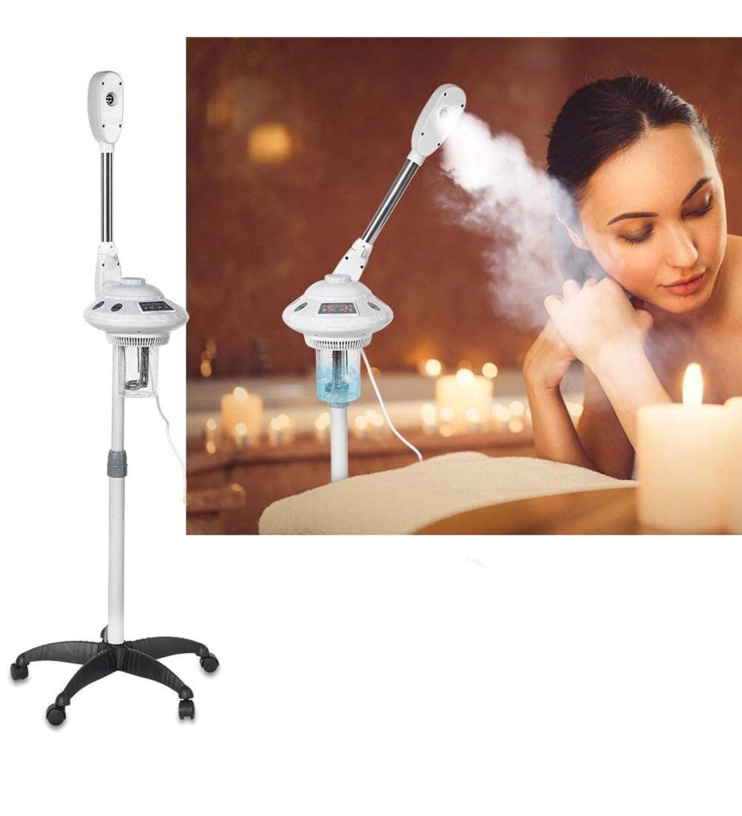 Ozono Facial Steamer for Face Cleaning with Adjustable Foot Cold Steamer Nano Steam Gun for Facial Sauna 750W - Buy Online on GoSupps.com