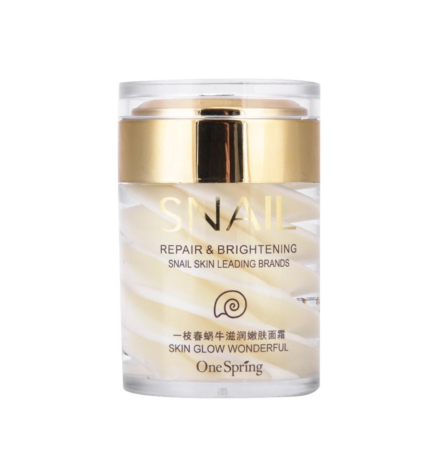 Snail Face Cr me anti-escargots - Extrait de s rum pour le visage - S rum - S cr tions naturelles - Extrait de mucus - Cr me hydratante l'escargot - R duit la perte de lifting et raffermit la peau - Buy Online on GoSupps.com
