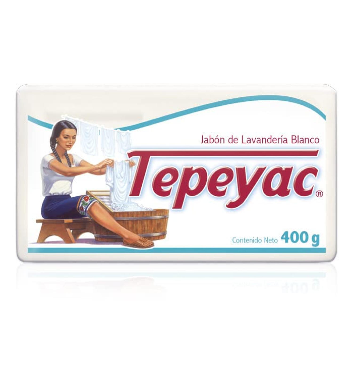 Tepeyac Laundry Soap Yellow Jabon De Lavanderia Blanco (400 g / 14.10 oz)