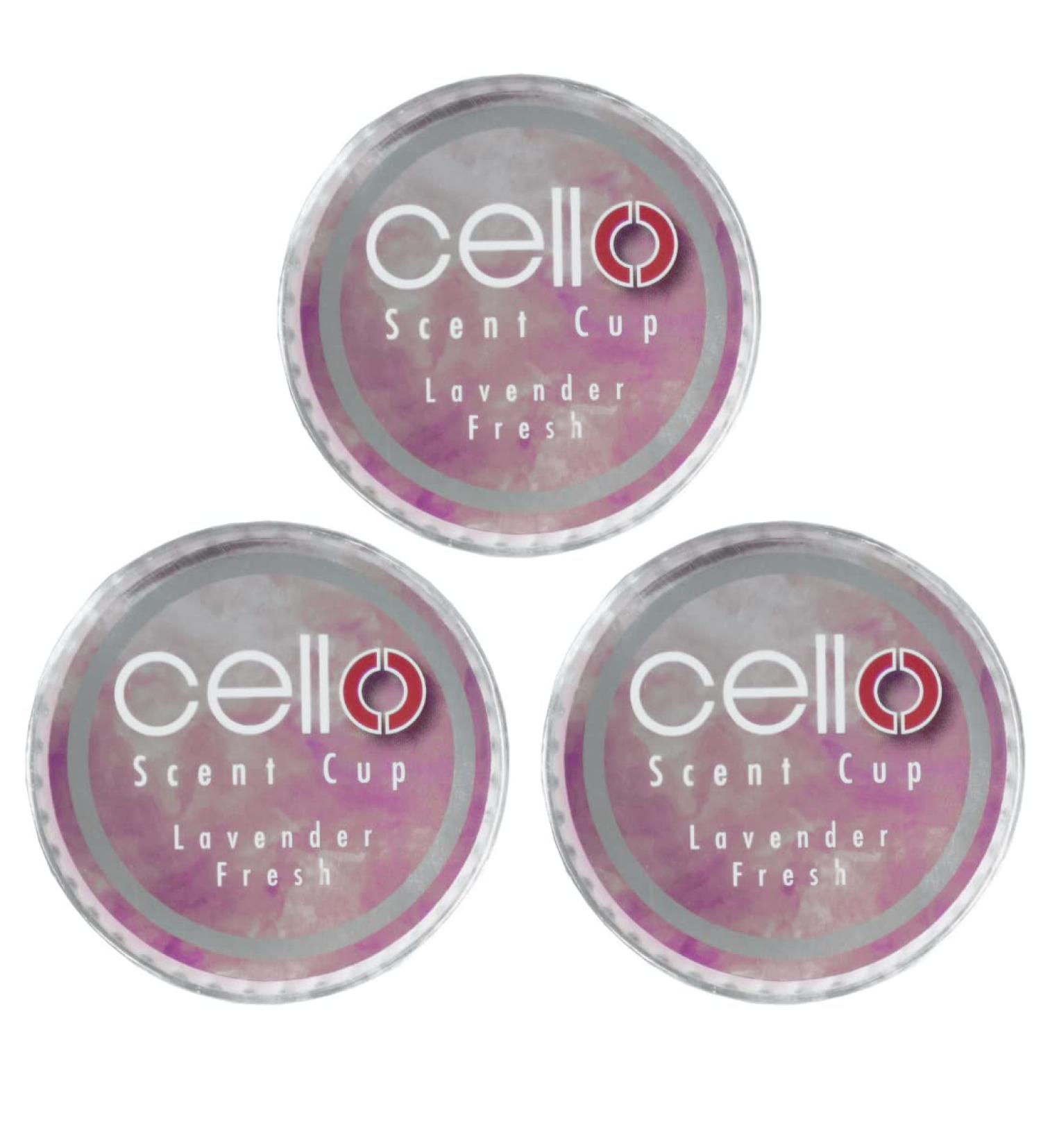 Cello Lavender Fresh Scent Cup x3 | Tealight Scented Candles | High Fragrance Tea Lights | Divine Scented Candle Melt Cups | Gifts for Women - Buy Online on GoSupps.com