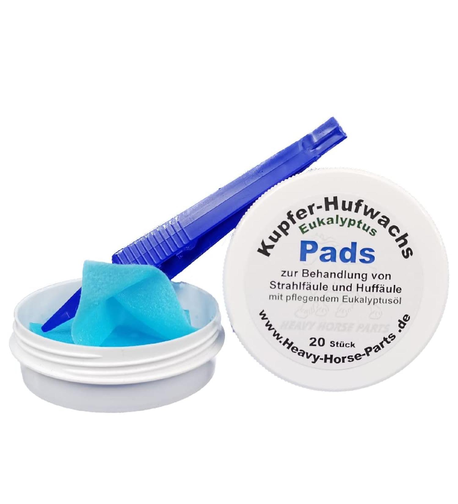 Heavy Horse Parts Copper Hoof Wax Pads with Eucalyptus