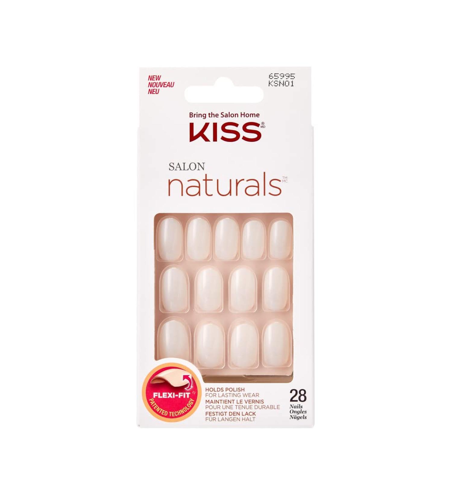KISS Salon Natural Nail - Break Even White | 1 Pack | Shop Internationally for Stunning Nails - Buy Online on GoSupps.com