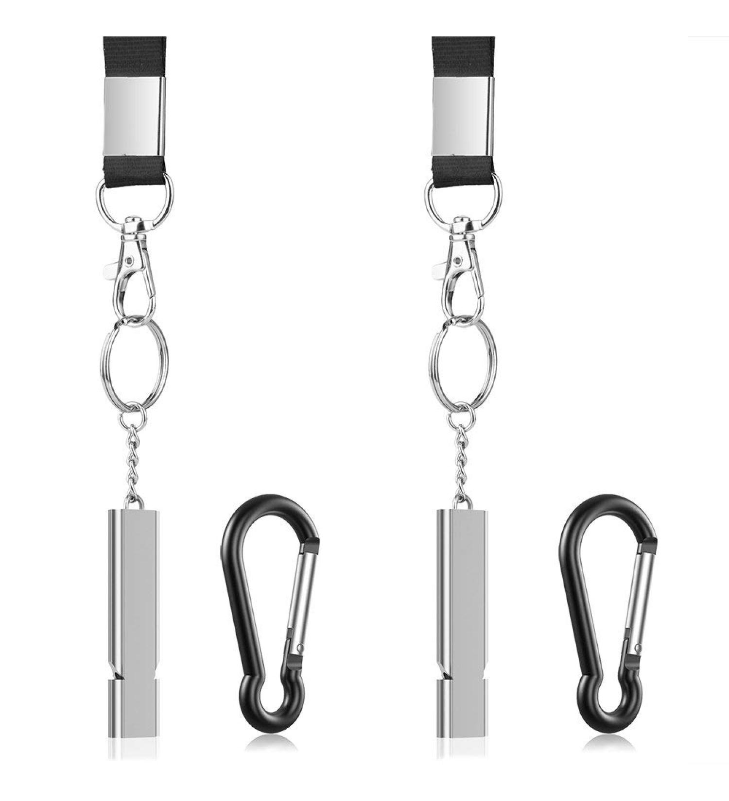 Michael Josh 2PCS Outdoor Emergency Survival Whistles with Carabiner and Lanyard - Ideal for Camping, Hiking, Sports, and Dog Training - Buy Online on GoSupps.com