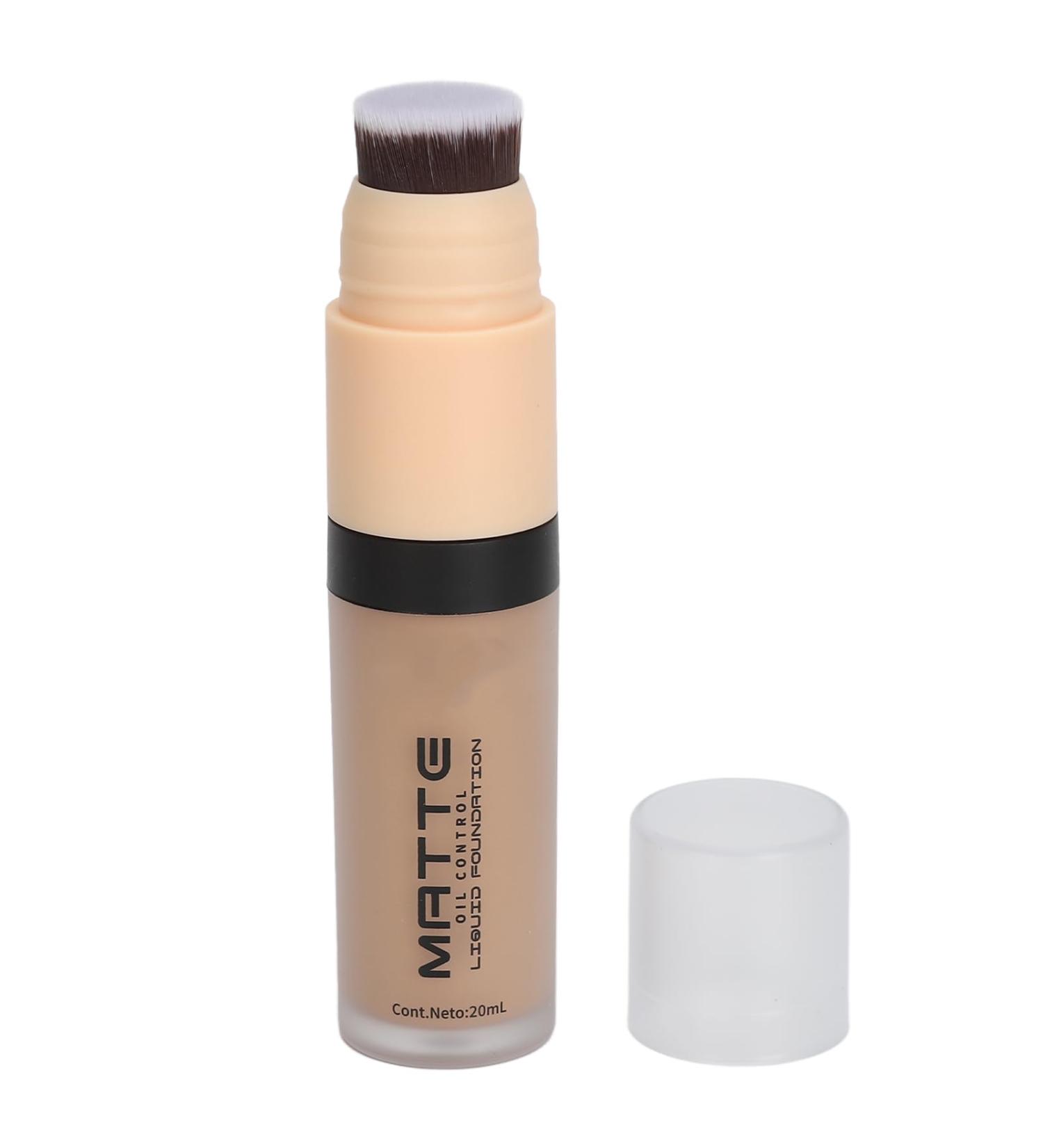 Liquid Foundation Liquid Makeup Base Full Coverage Long Lasting Built-in Brush Oil Breathable Skin Care (05) - Buy Online on GoSupps.com
