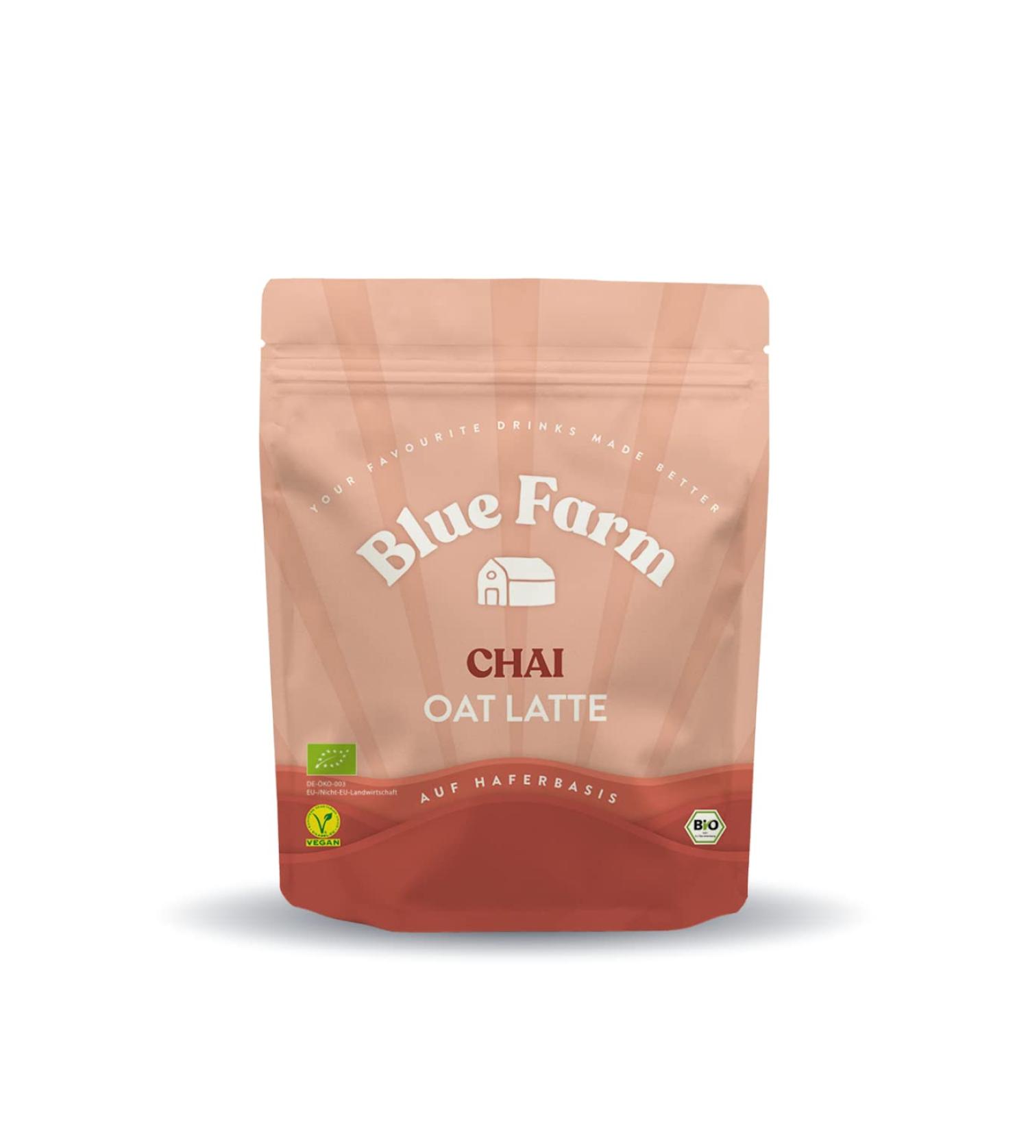 Blue Farm Bio Chai Oat Latte | Sugar-Free Vegan & Gluten-Free | Organic Spices & Reishi Mushroom - Buy Online on GoSupps.com