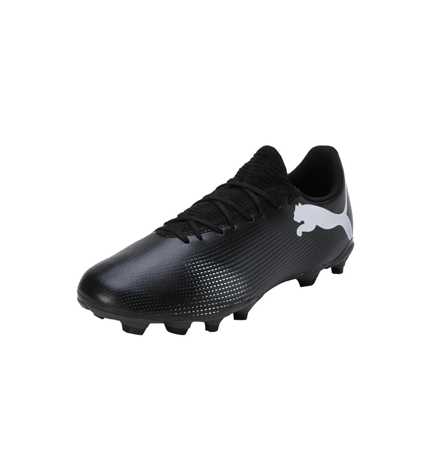 PUMA Men's Future 7 Play FG/AG Soccer Shoe - Black/White Size 43 EU - Ideal for International Shipping - Buy Online on GoSupps.com