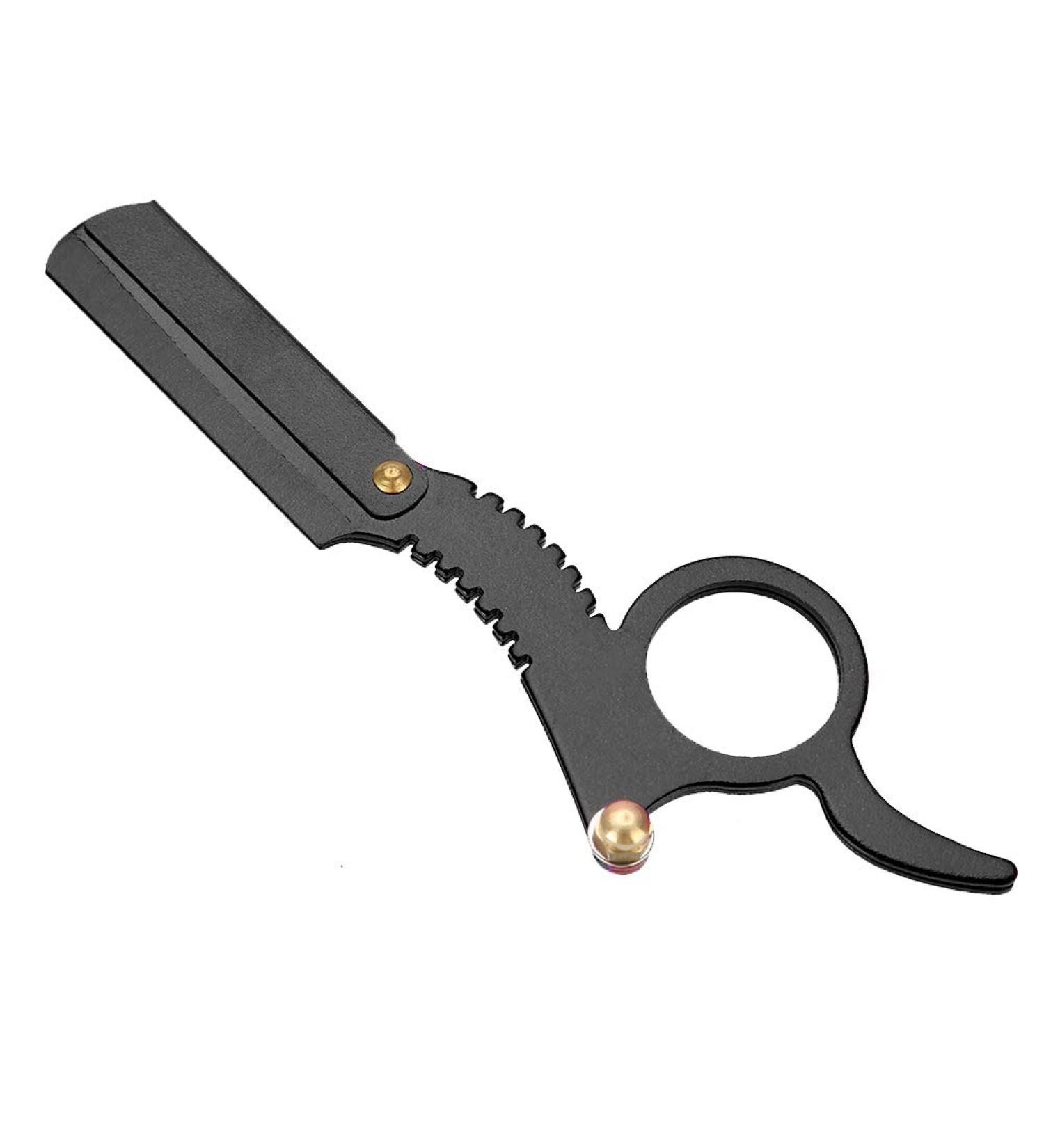 Classic Retro Sonew Razor for Men - Wooden Handle Beard Styling Set | Multifunctional Black Razor - Buy Online on GoSupps.com