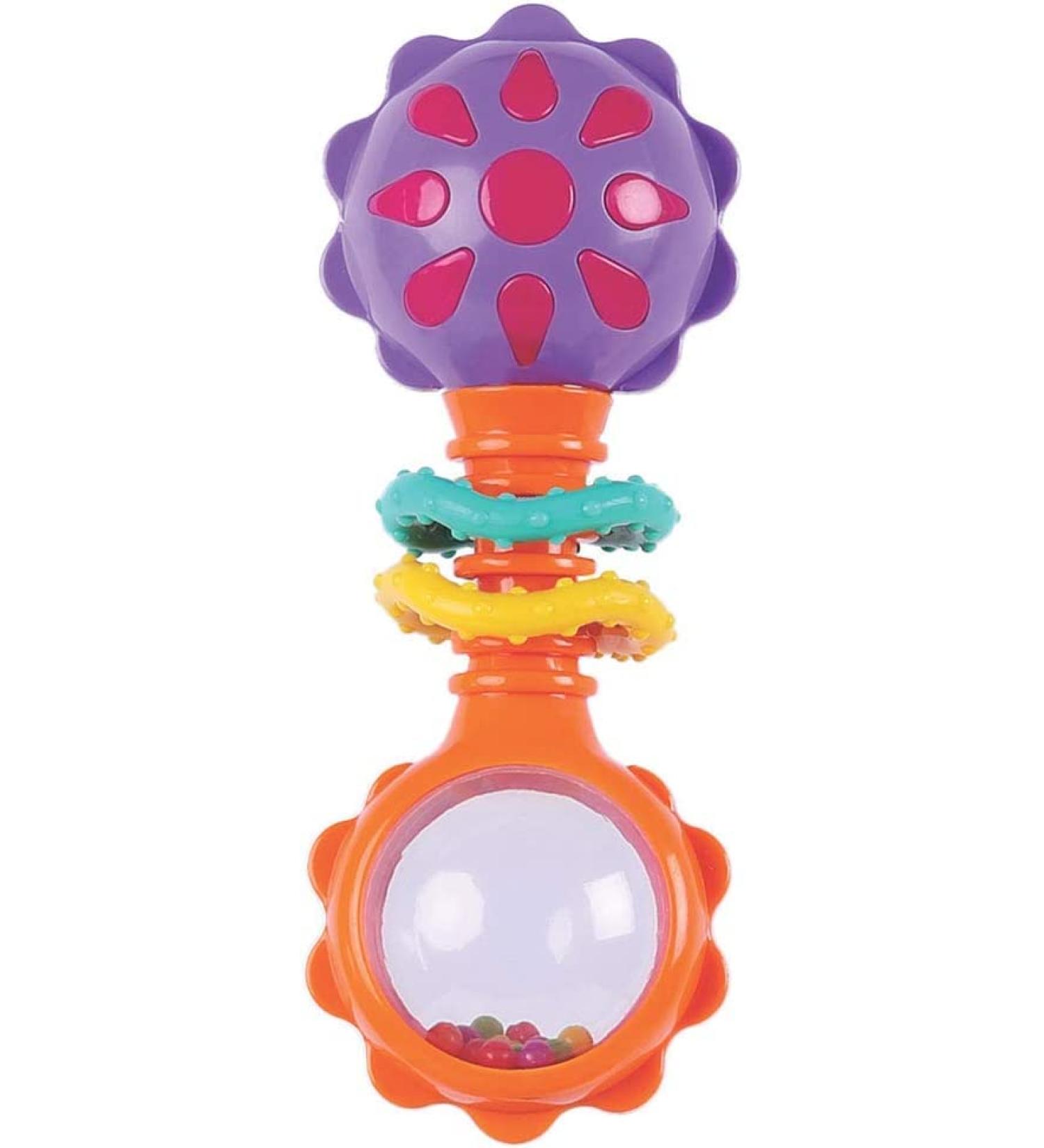 Playgro 418418 Baby Twisting Barbell Rattle for baby infant toddler children - Buy Online on GoSupps.com