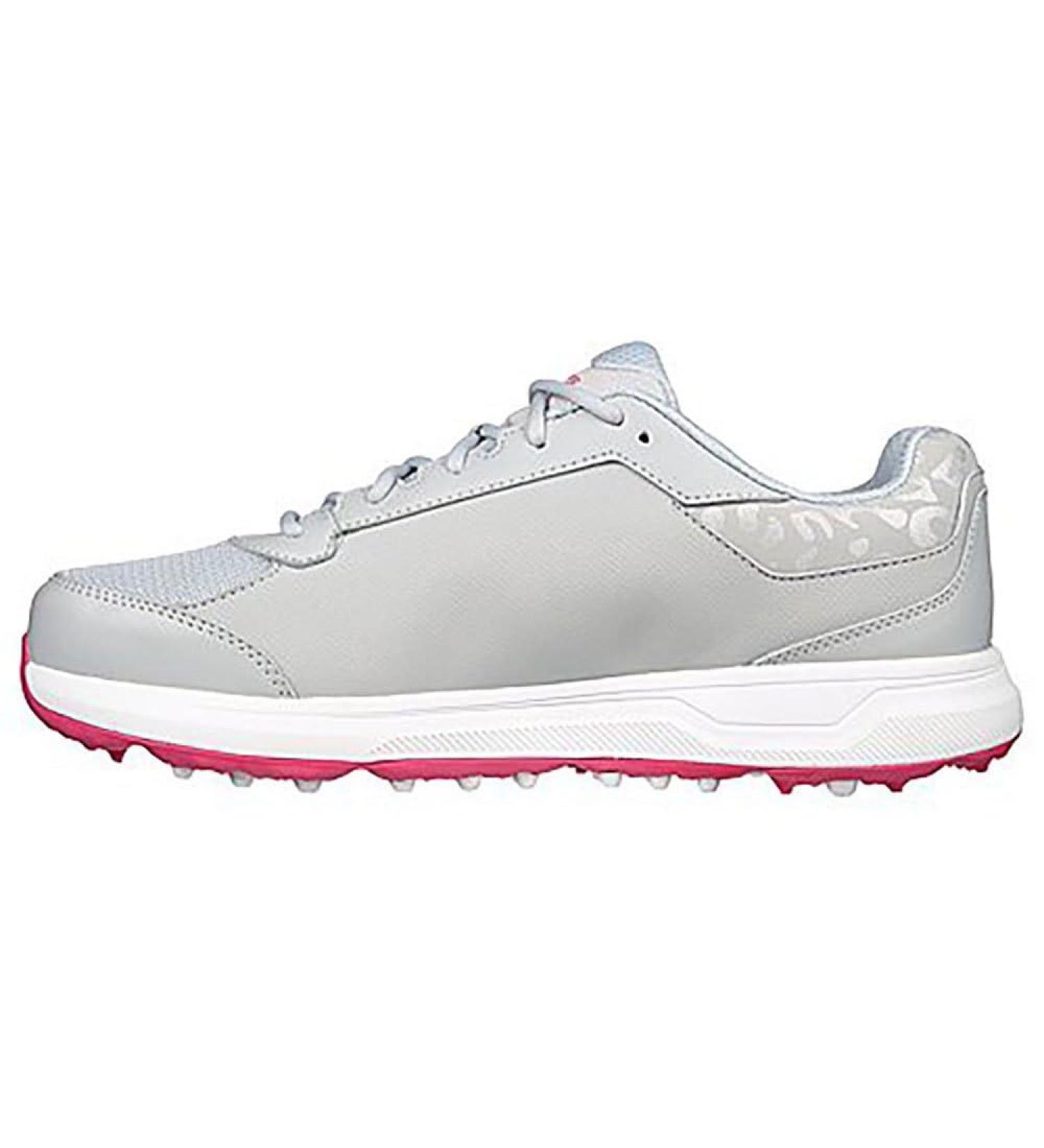 Skechers Women's Prime Relaxed Fit Spikeless Golf Shoe - Grey Pink Size 38.5 EU | Shop Stylish & Comfortable Golf Sneakers - Buy Online on GoSupps.com