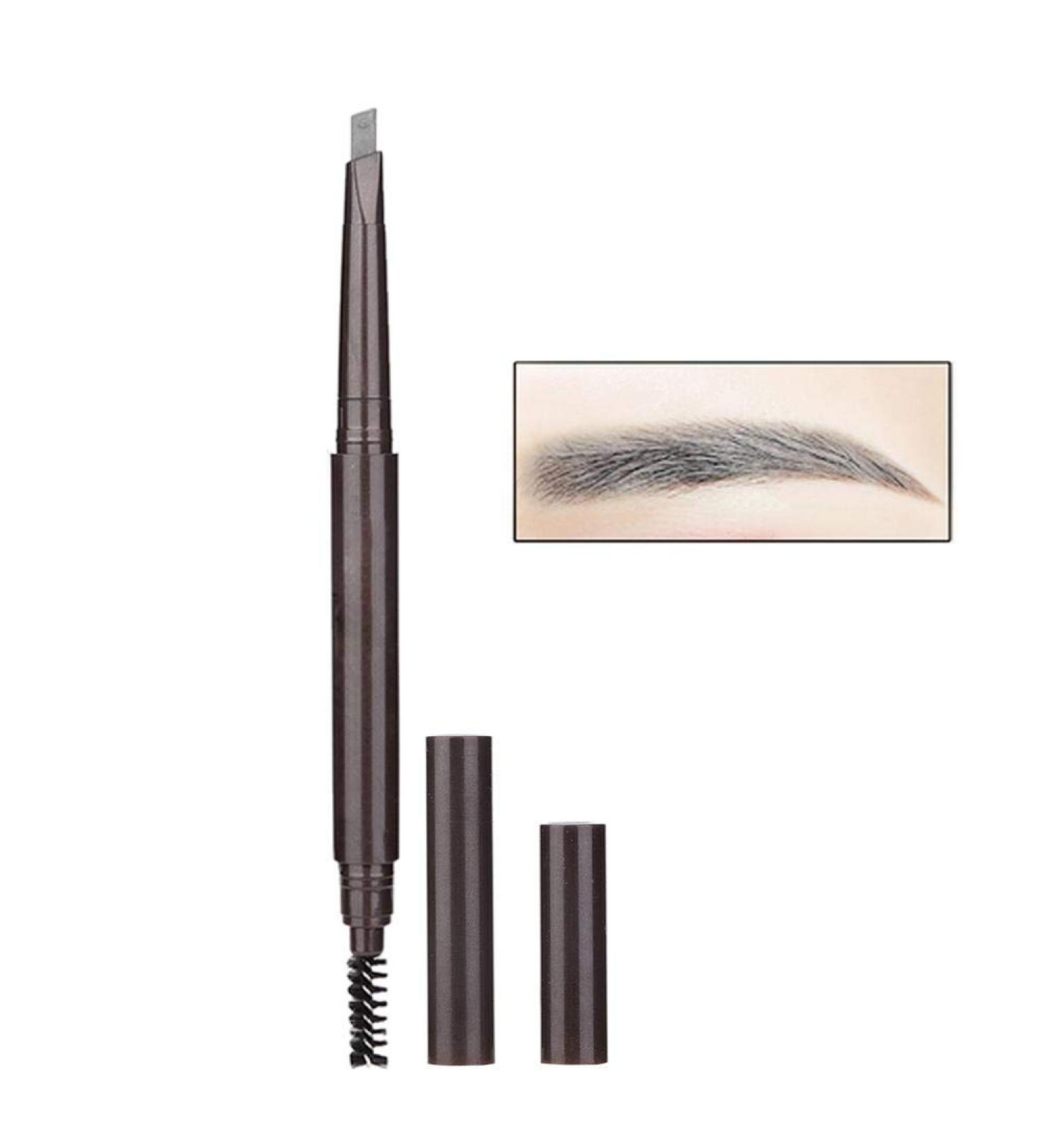 Buy Dual End Eyebrow Pencil - Automatic Rotary Eyebrow Makeup with Brush (4# Gray) for Perfect Brows | International Shipping Available - Buy Online on GoSupps.com