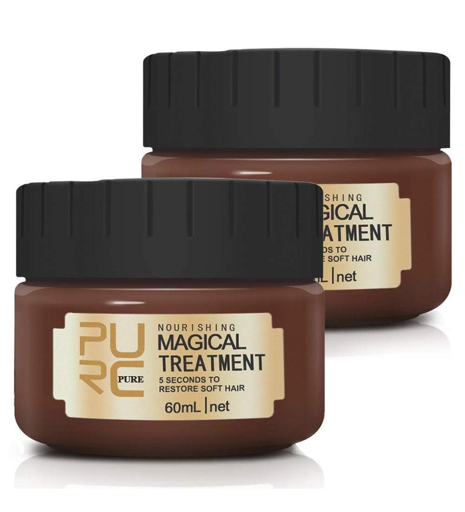 Busgirl Set of 2 Magic Treatment Hair Masks 5 Seconds for Repairing Damaged Hair Professional Hair Conditioner for Molecular Roots 60 ml (Pack of 2) - Buy Online on GoSupps.com