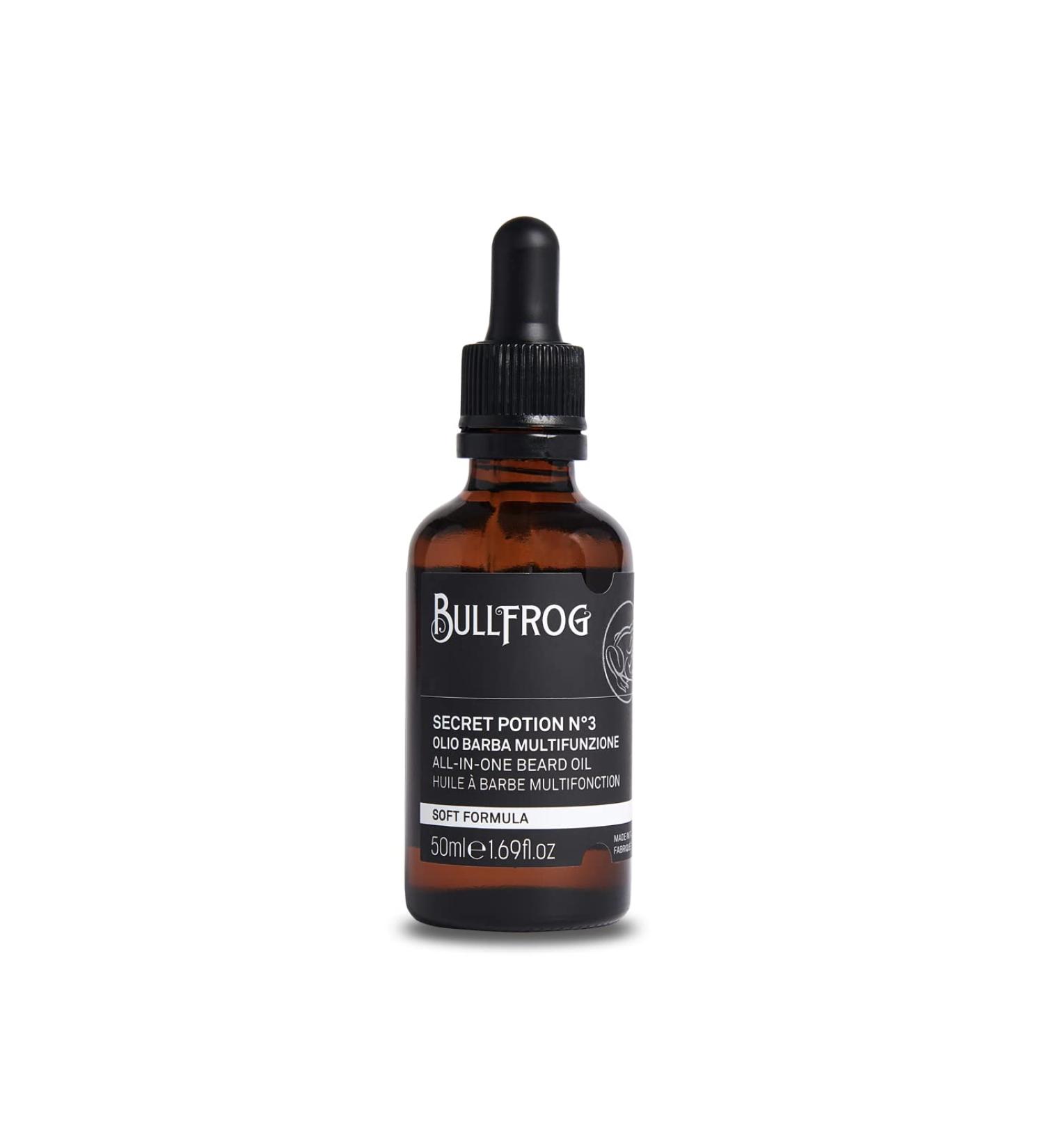 Bullfrog Secret Potion #3 All-In-One Beard Oil 50ml - Nourishing Beard Care for Men - Shop Internationally - Buy Online on GoSupps.com