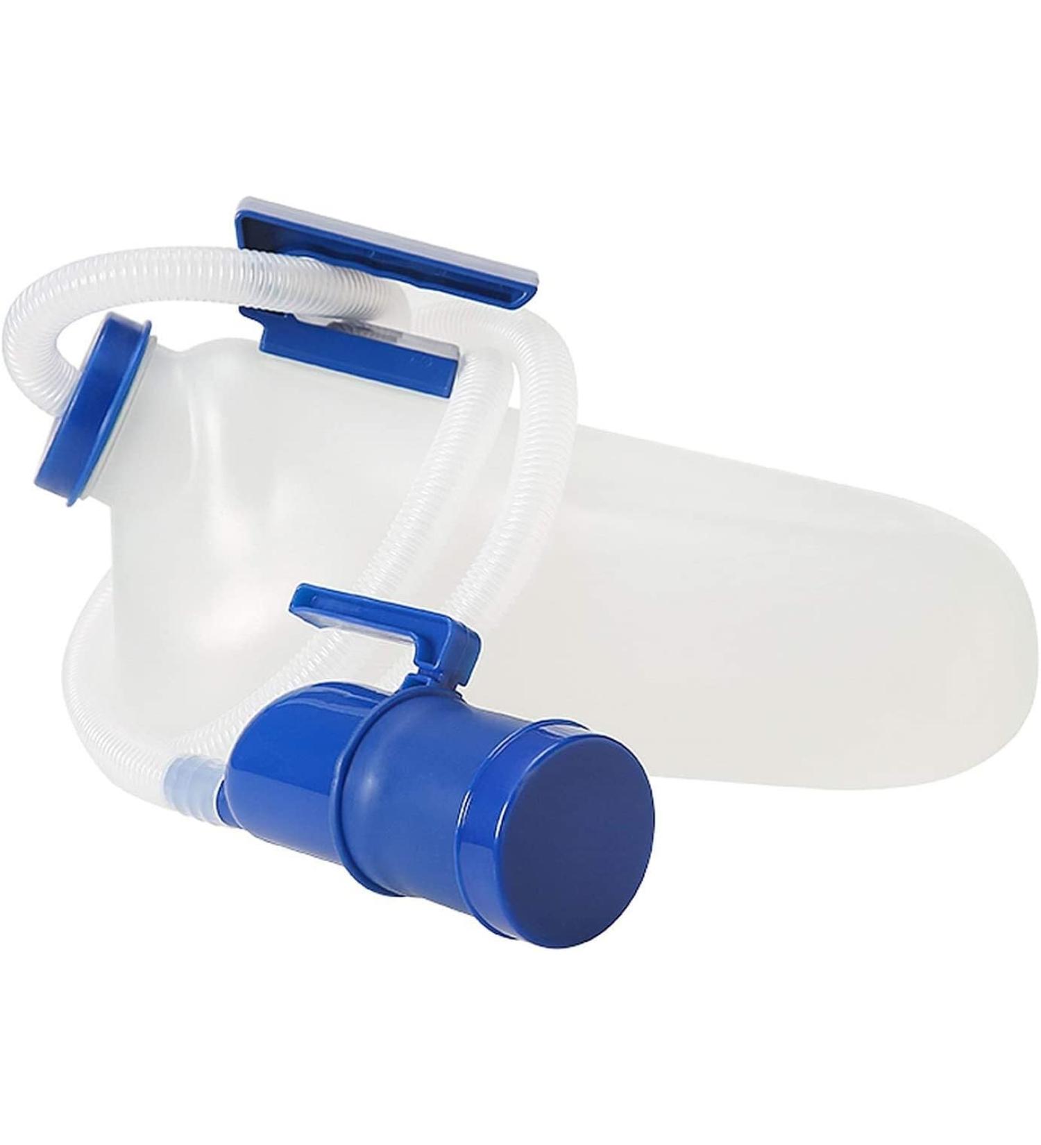 Male Urinal Bottle Camping Toilet Urine Bottle Men's Male Bed Urinal Potty Pee Bottle 3000ML Collector with 1.6M Tube - Buy Online on GoSupps.com
