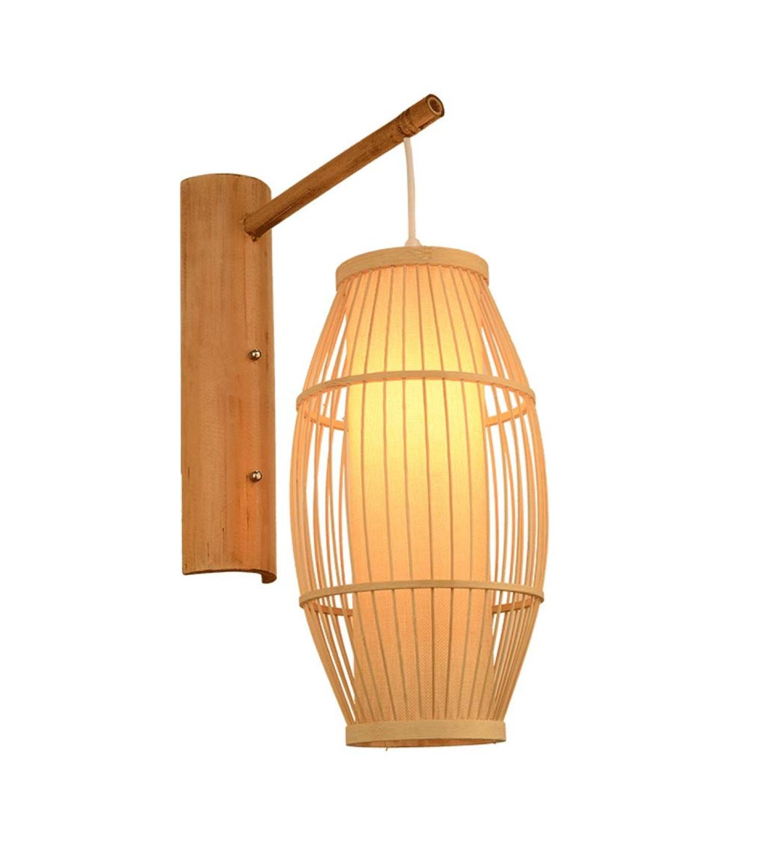 Handmade Bamboo Wall Lamp for Bedroom Living and Dining Room Balcony Hallway (Color : Style 4) (Style 1) - Buy Online on GoSupps.com