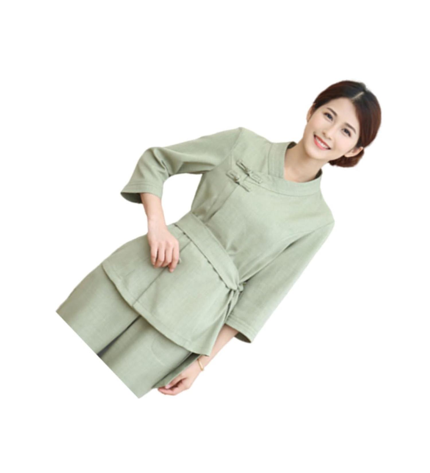 FOMIYES 1 Set Spa Robe Hairdressing Tunic Spa Gown Salon Smock Salon Uniforms Women Barber Shop Apron Spa Work Uniforms for Women Hair Salon Cape Spa Kit Spa Cloth Kimono Hair Dye L Green - Buy Online on GoSupps.com