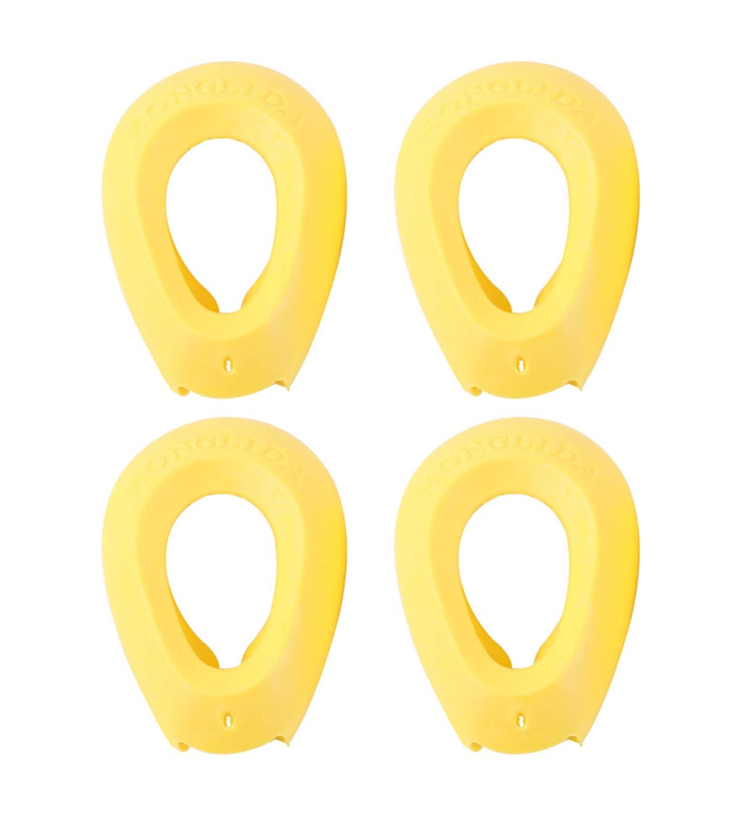 2 Pairs Silicone Hair Dye Ear Covers - Waterproof Earmuffs for Salon, Bathing, Shower & Spa - Random Color Yellow - Buy Online on GoSupps.com