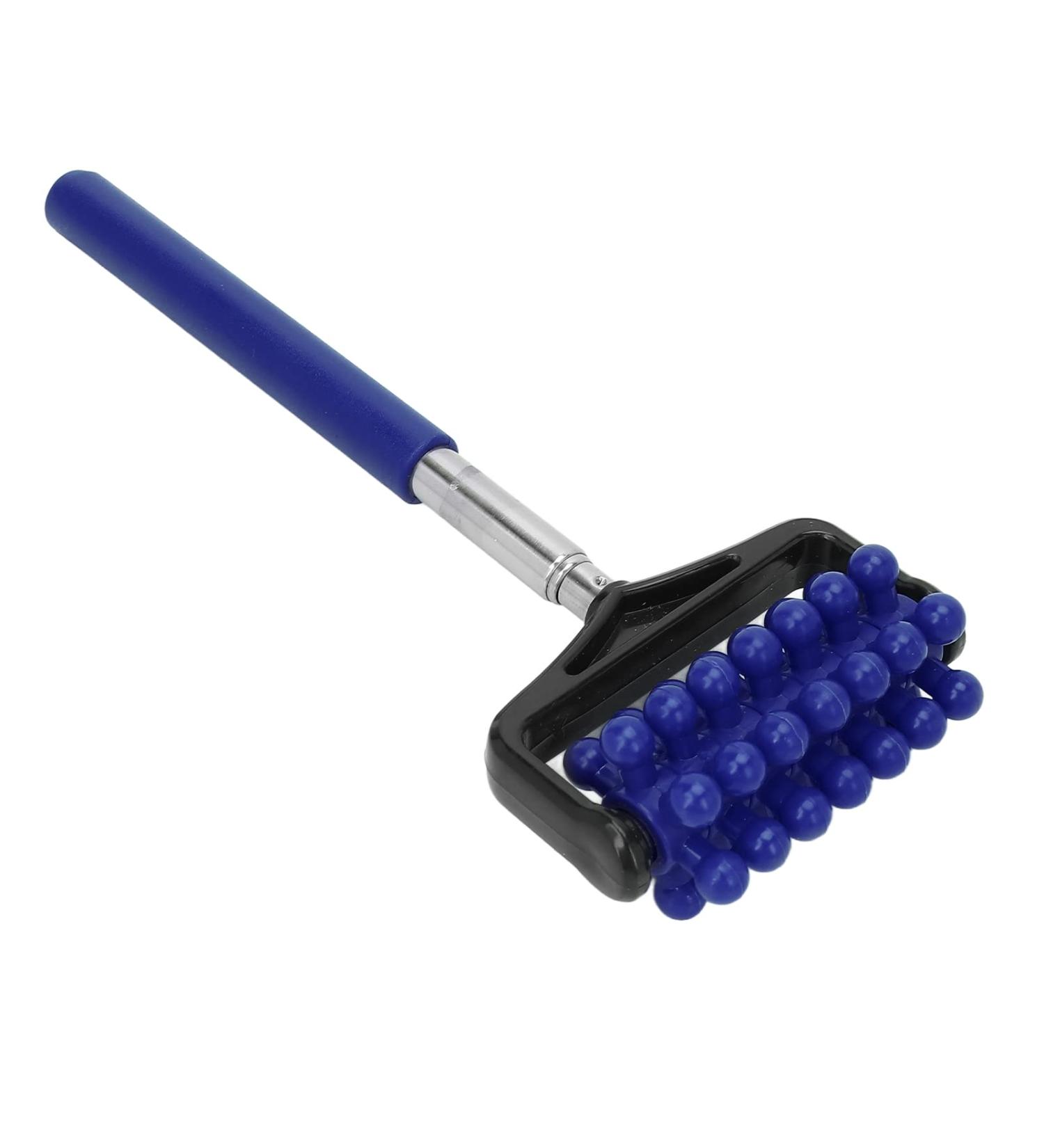Telescopic Massage Tab - Adjustable 360 Rotation for Pain Relief | Wear-Resistant | Navy Blue | Perfect for Men & Women - Buy Online on GoSupps.com
