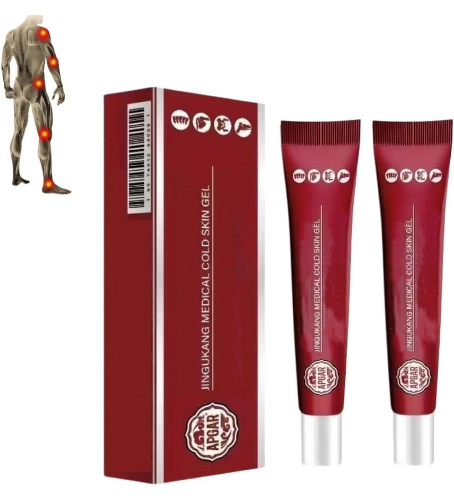 PawwJoy Jingukang Cold Compression Gel for Muscle and Joints Cold Compress Gel for Soothes Knees Lumbar Neck Hands and Feet (2) - Buy Online on GoSupps.com