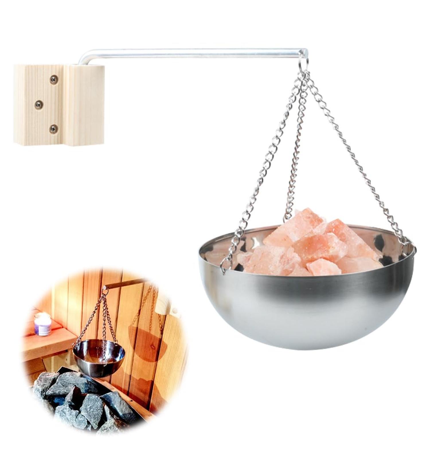 Xeerun Aroma Bowl Sauna | Stainless Steel Sauna Accessories | Essential Oils & Spa Aromatherapy Evaporator - Buy Online on GoSupps.com