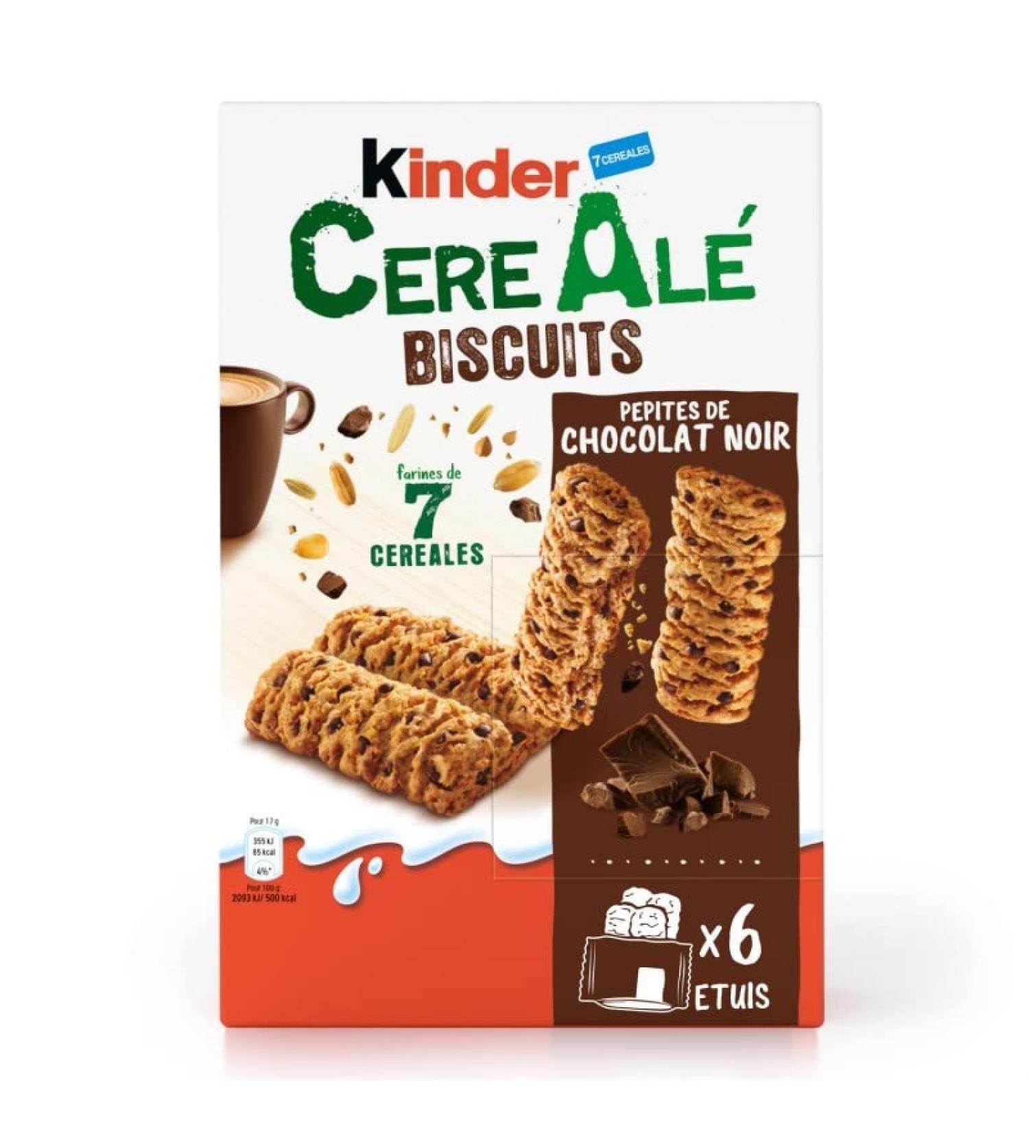 KINDER - 7 Cereal Chocolate Bar X6 204G - Pack of 4 - Sold in Packs