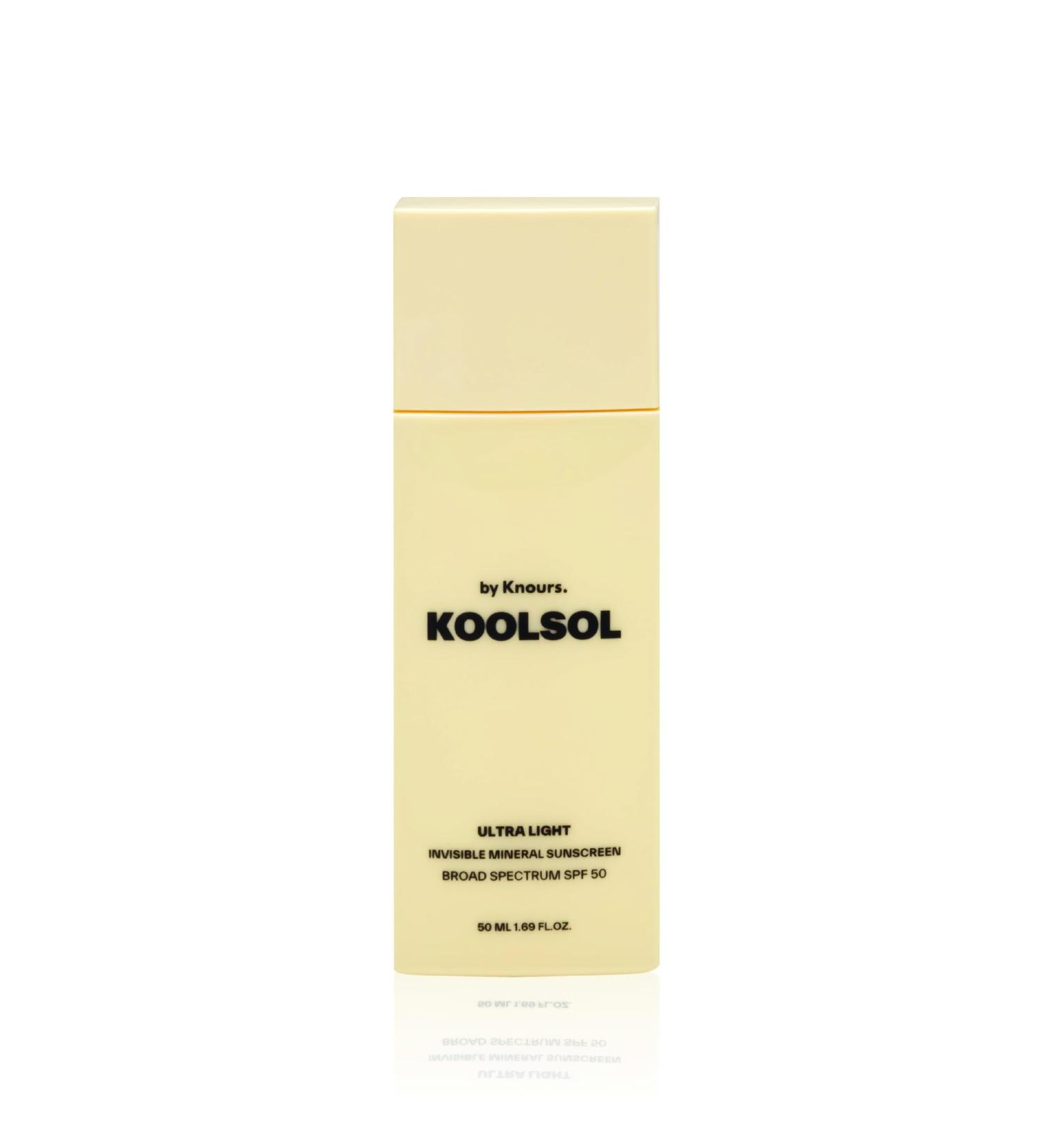 KOOLSOL by Knours | Zero White Cast | Mineral | Reef Safe | Korean Face Sunscreen SPF 50 | Made in USA | FDA OTC Registered | Aloe + Centella + Panthenol + Niacinamide | Sensitive Skin | 1.69oz - Buy Online on GoSupps.com