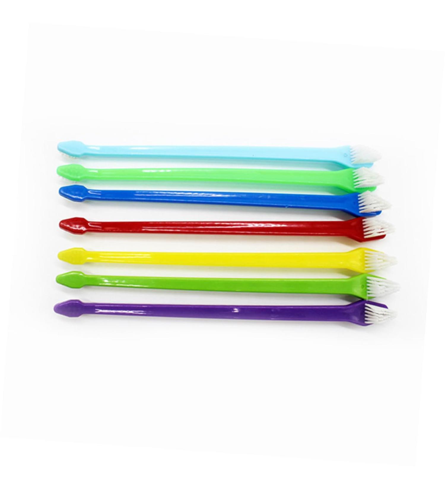 Angoily 2pcs Toothbrushes Pet Toothbrush Toothpaste Dog Teeth Cleaning Pet Cats and Dogs - Buy Online on GoSupps.com