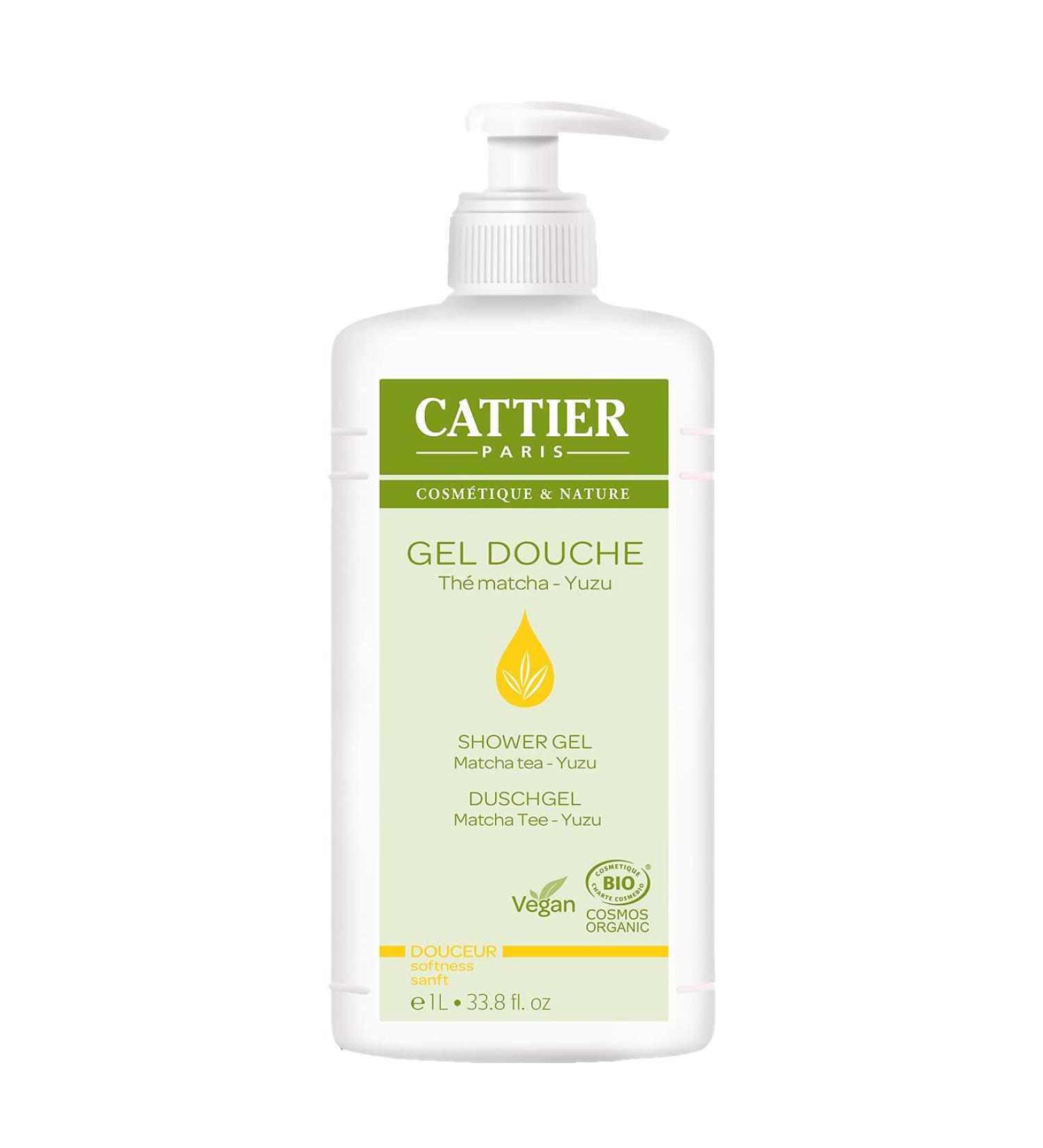 CATTIER Gel Douche Douceur 1L VEGAN/BIO