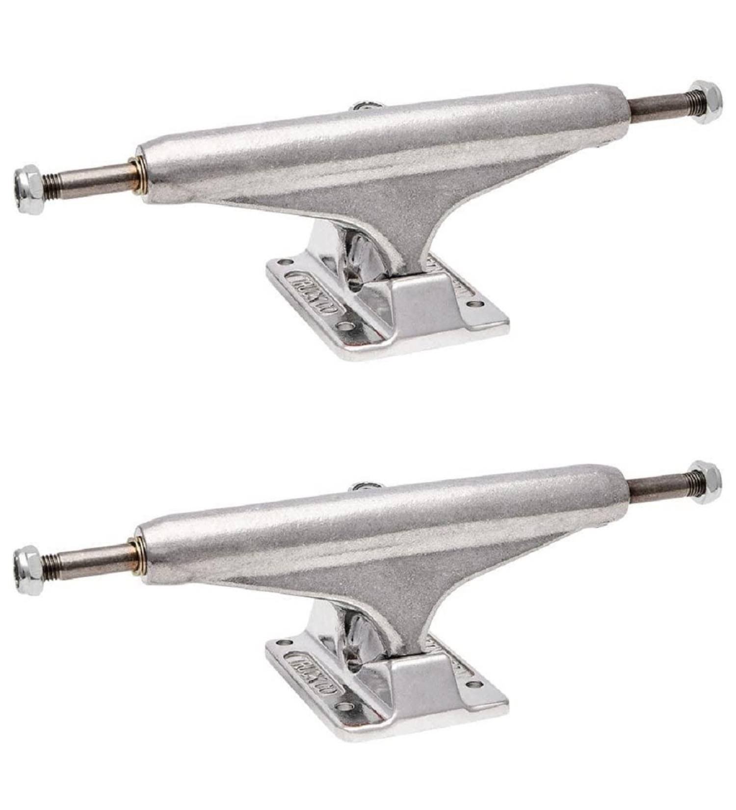 INDEPENDENT Forged Titanium Logo Trucks Silver 144mm Set - High Quality Truck Set - Buy Online on GoSupps.com