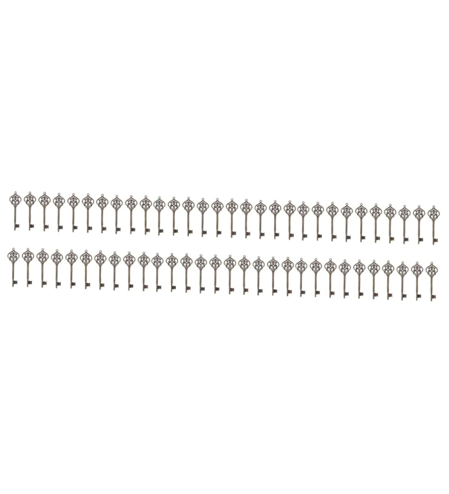 ABOOFAN 60 Pcs Accessories for Teen Girls Bracelet Finding Pendant Key Shape Pendant Material Student Alloy - Buy Online on GoSupps.com
