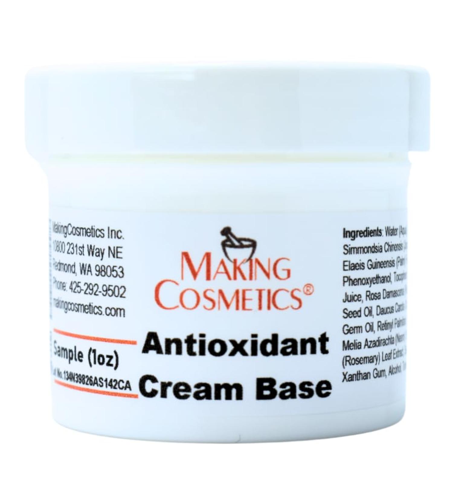 MakingCosmetics Antioxidant Cream Base - 3.5oz / 100g Skin & Hair Care Ingredients