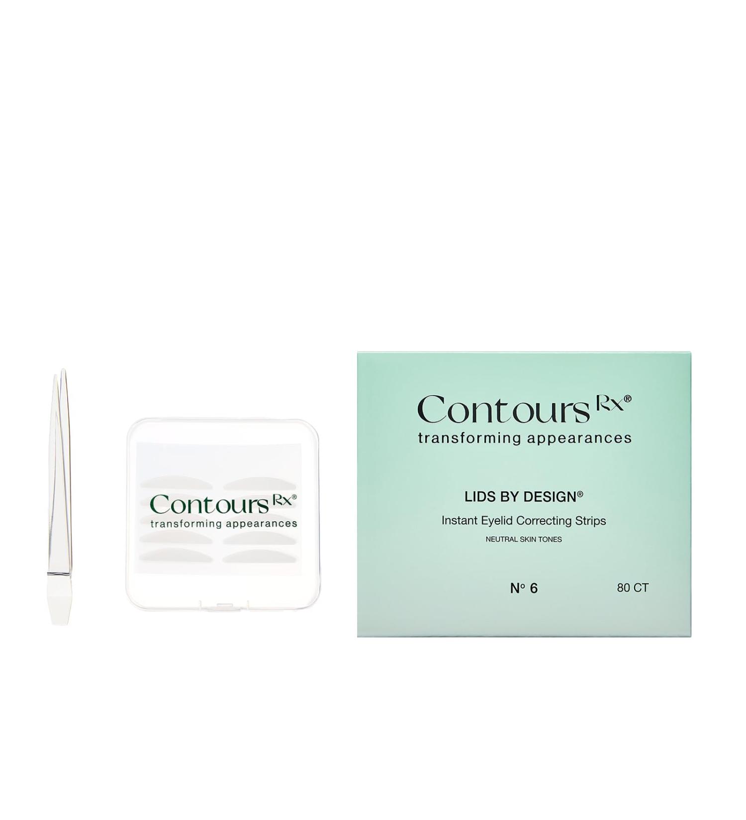 Contours Rx Lids by Design Eyelid Lift Strips - Eye Lift without Surgery Perfect for Hooded Droopy Uneven or Mono Eyelids Medical Grade. (6mm) - Buy Online on GoSupps.com