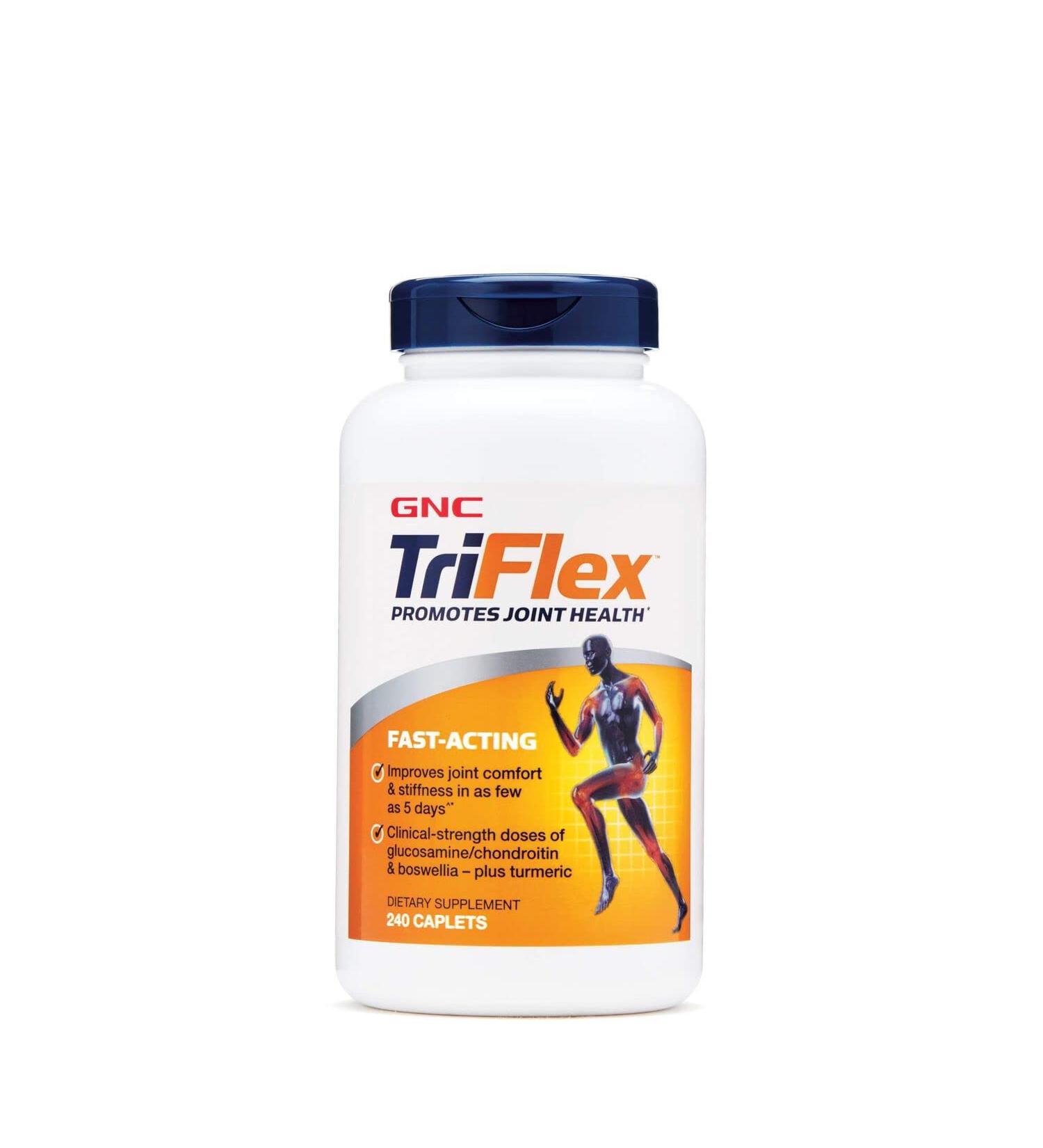 GNC TriFlex FastActing 240 Caplets - Joint Support Supplement - Buy Online on GoSupps.com