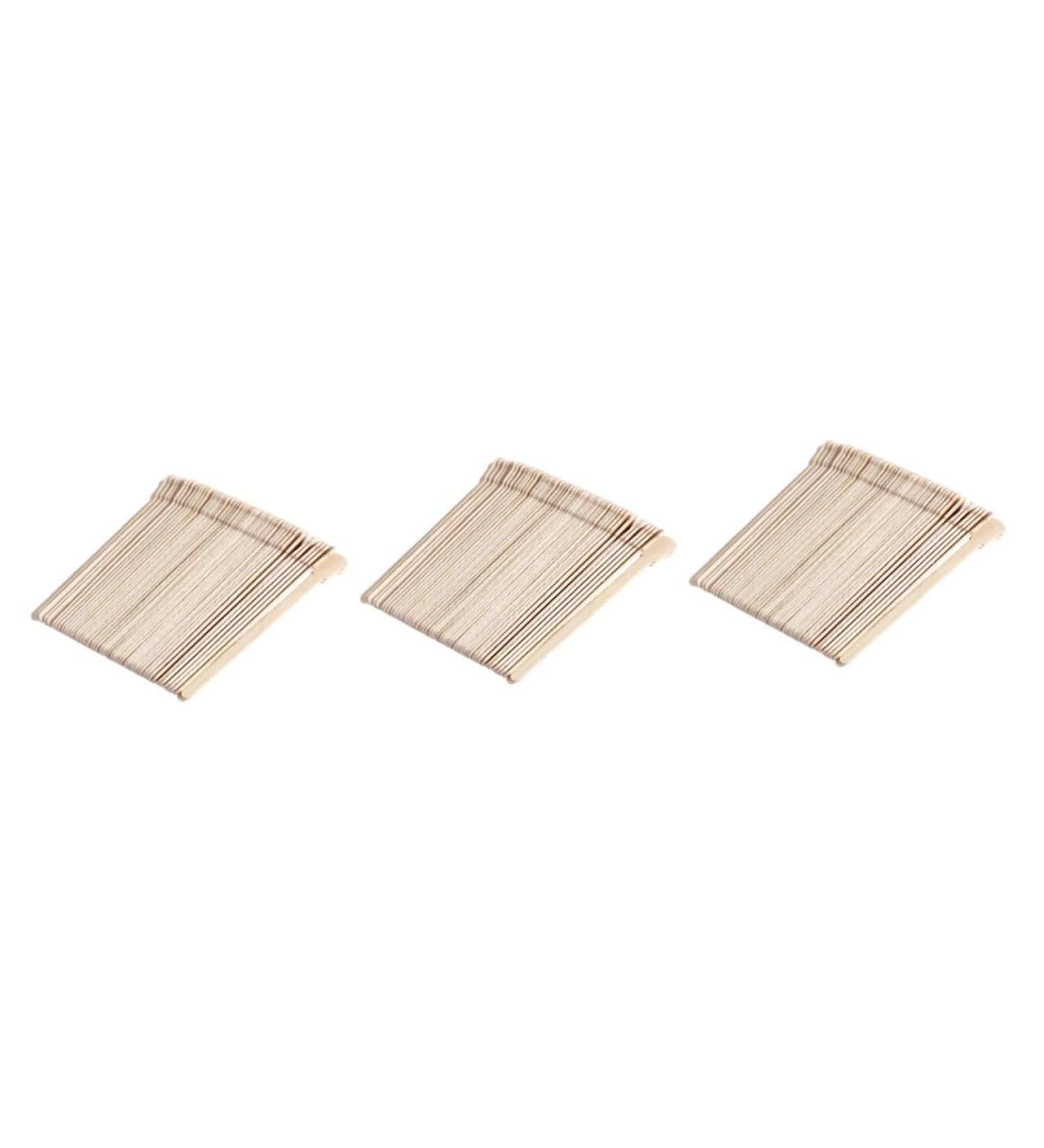 Magiclulu 150 PCS Wax Spatula Sticks for Ear & Nasal Hair Removal - Wooden Bamboo Hair Removal Tools (50 PCS x 3 Packs) - Buy Online on GoSupps.com