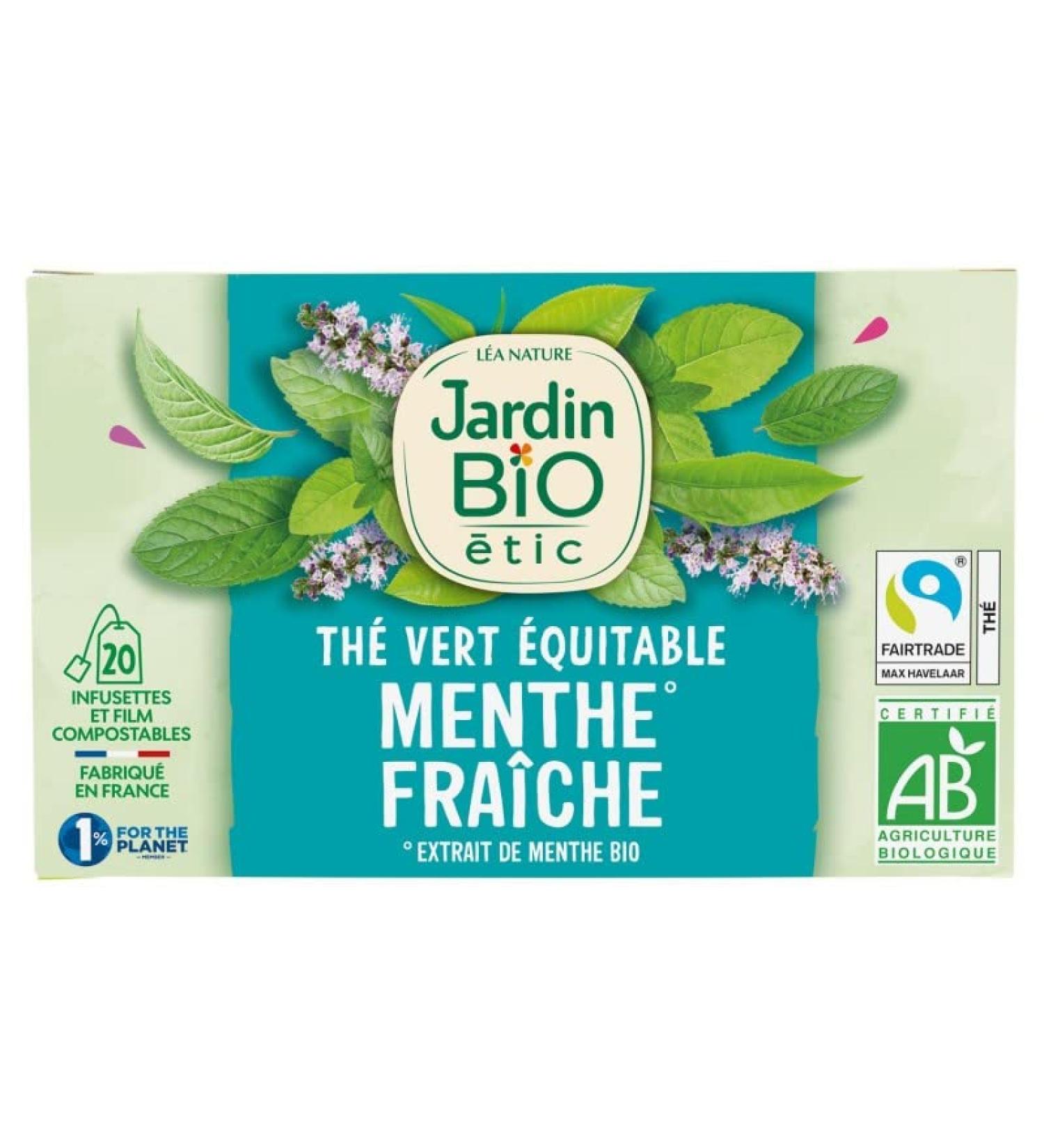 JARDIN BIO ETIC - Jardin Bio tic Th Vert Menthe L'Extrait De Menthe Nanah Bio 30G - le Lot De 4 - Buy Online on GoSupps.com