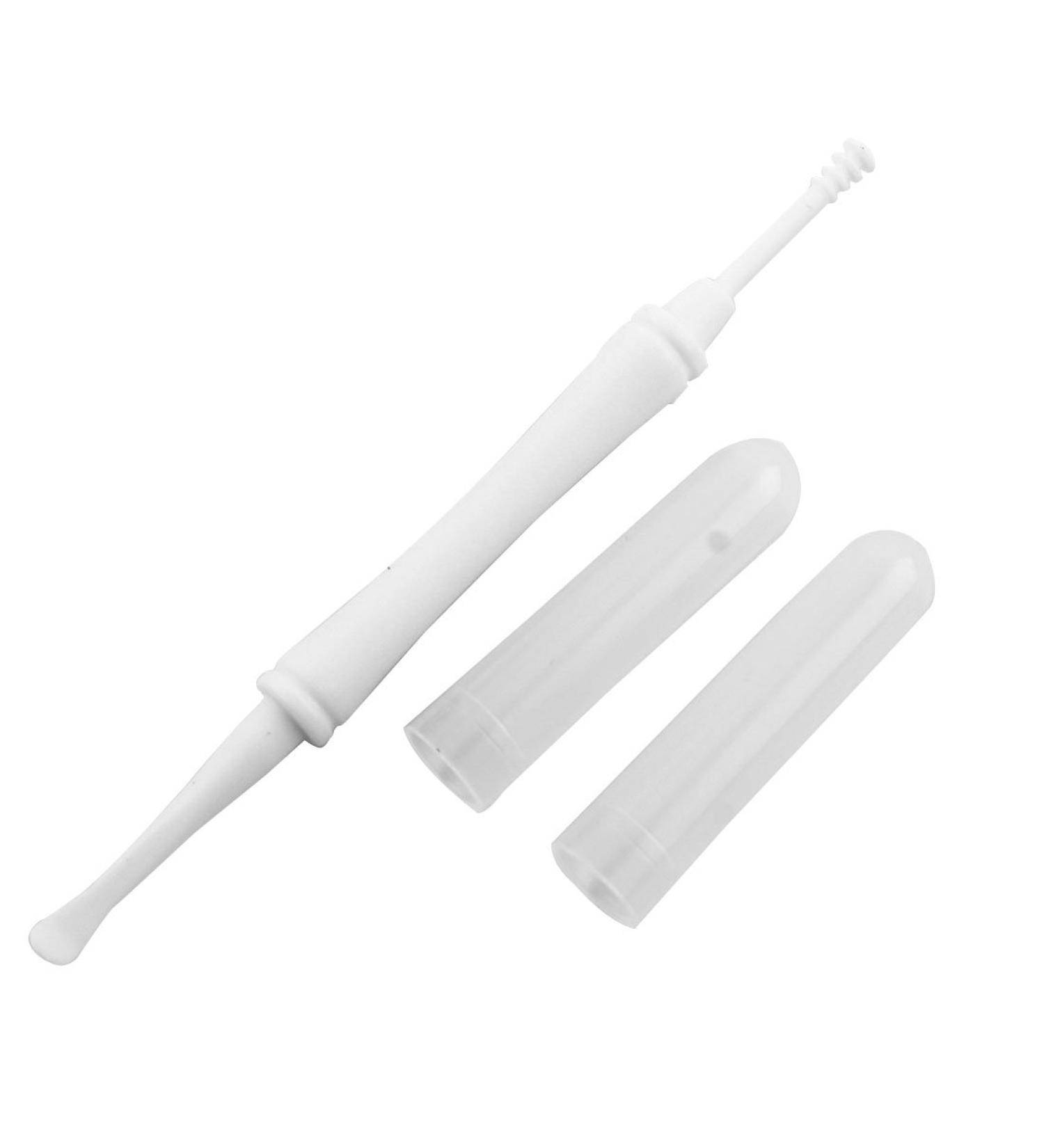 Plastic Double Tips Earpick Ear Wax Remover Pick Cleaner - White - Buy Online on GoSupps.com