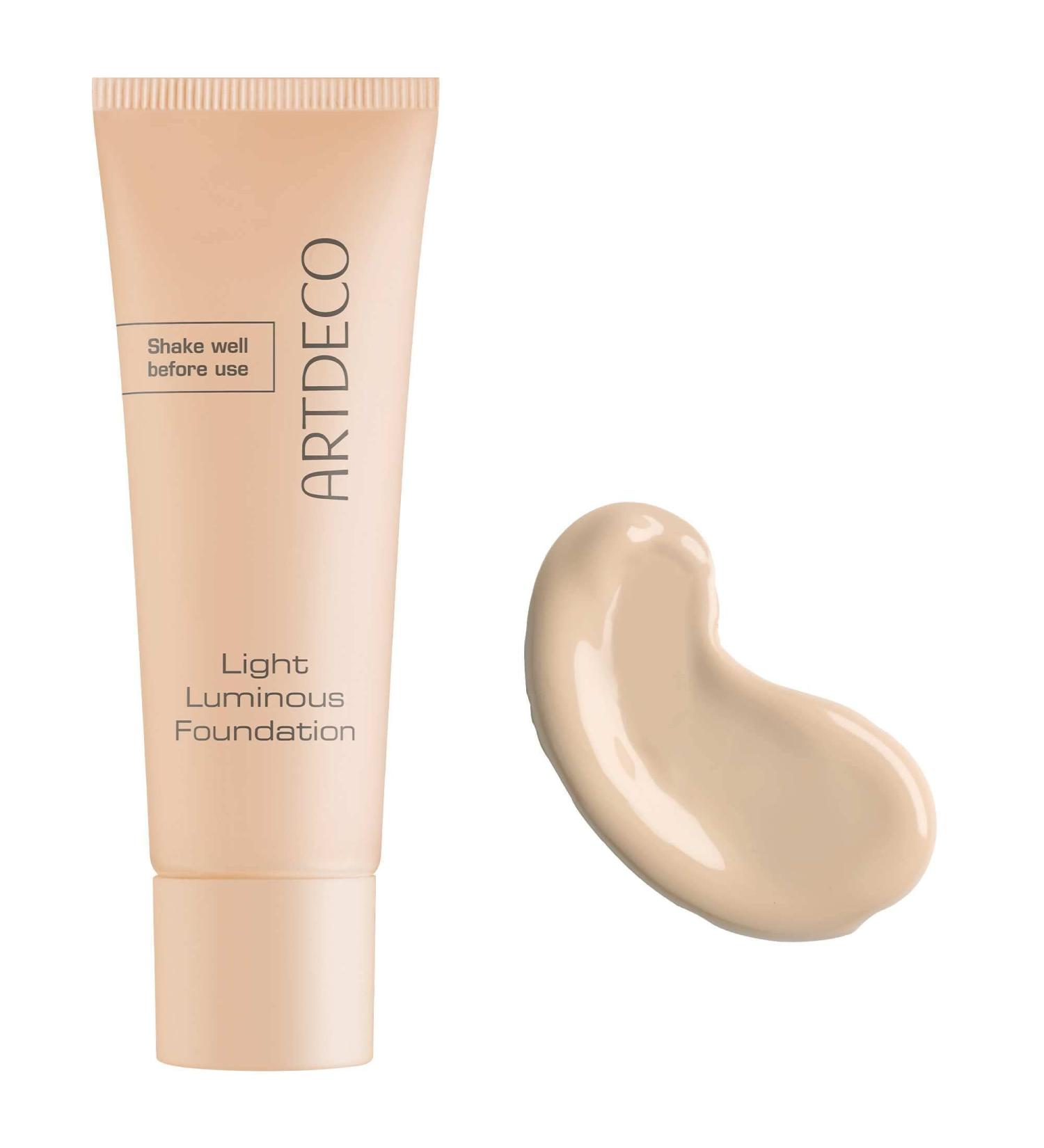 Artdeco Light Luminous Foundation - Lightweight Liquid Foundation with Natural Finish & Blue Light Protection - Neutral Porcelain - 25ml - International Shipping Available - Buy Online on GoSupps.com