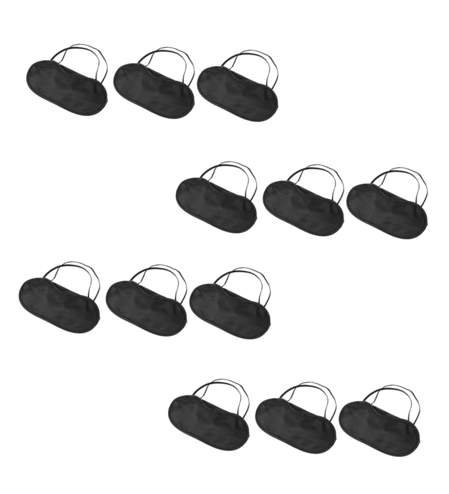 CLISPEED 12 Pcs Outdoor Camping Satin Eye Mask Set for Sleeping | Blackout Silk Eye Shade Rest | Eyepatch for Travel | Portable & Comfortable - Buy Online on GoSupps.com
