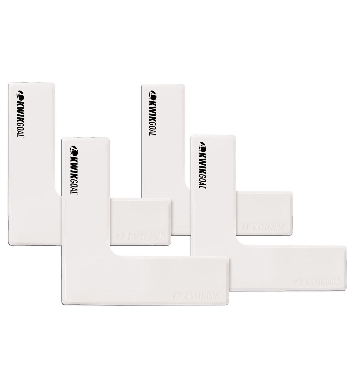 Kwik Goal Flat Corner Marker (Pack of 4) White