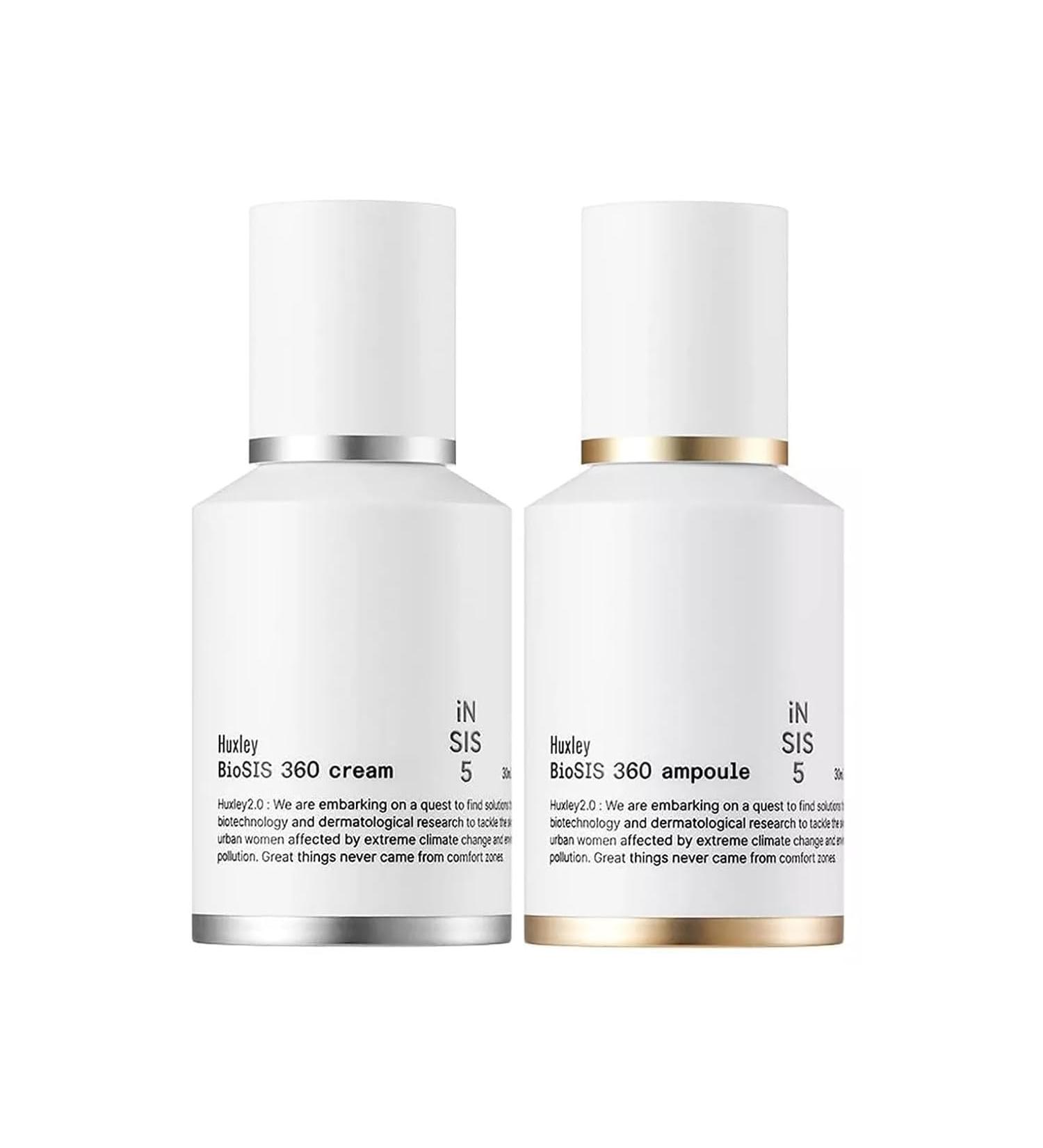 Huxley BioSIS 360 Cream+Ampoule Bundle Anti-Aging with Collagen Complex Lifting and Firming - Buy Online on GoSupps.com