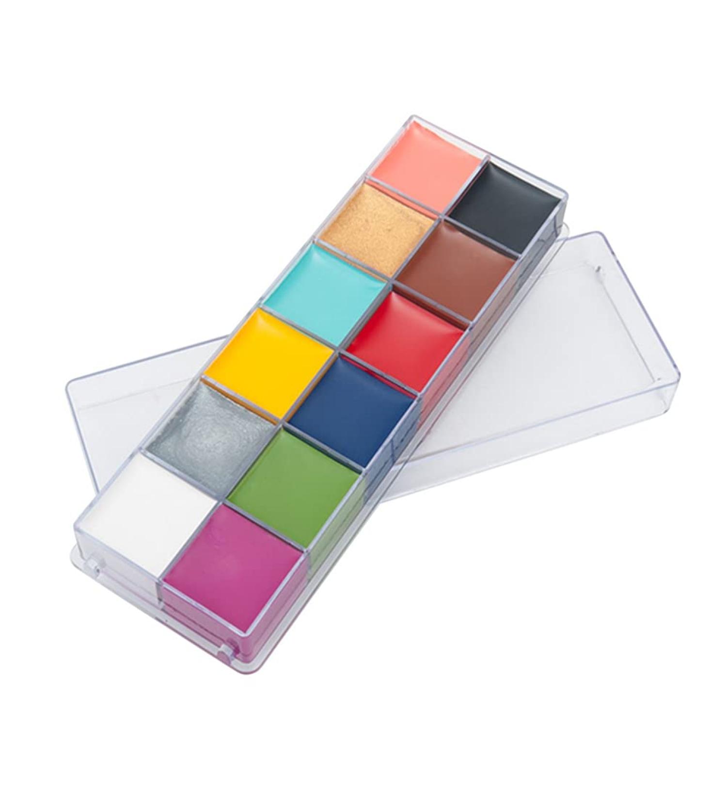 Minkissy 12-Piece Halloween Makeup Set | Professional Face Color Kit for Theater & Costume | Zombie & Horror Makeup Essentials - Buy Online on GoSupps.com