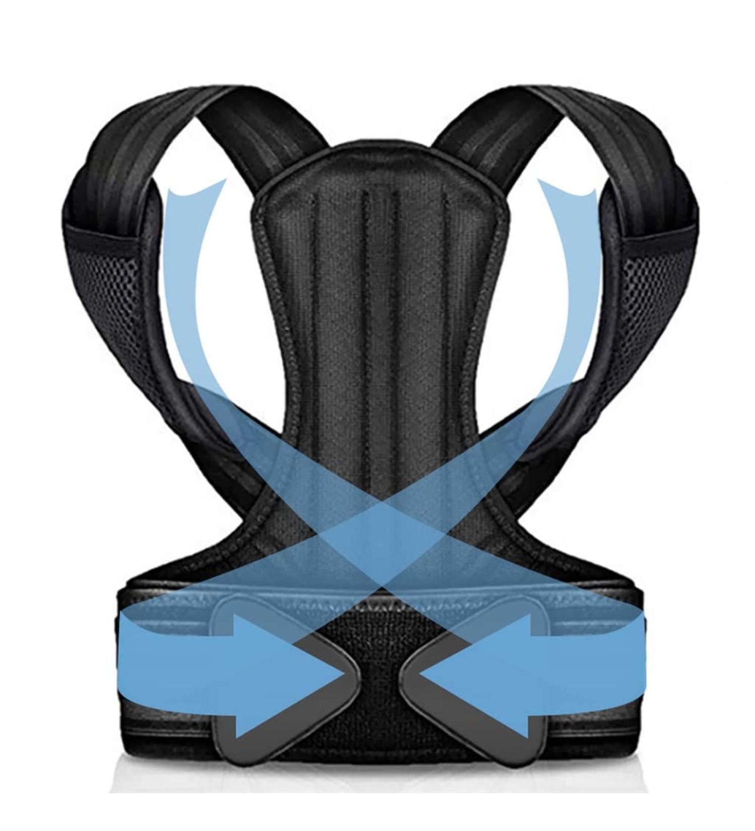 Adjustable Clavicle Posture Corrector for Men & Women | Back Brace & Lumbar Support for Better Posture - Buy Online on GoSupps.com