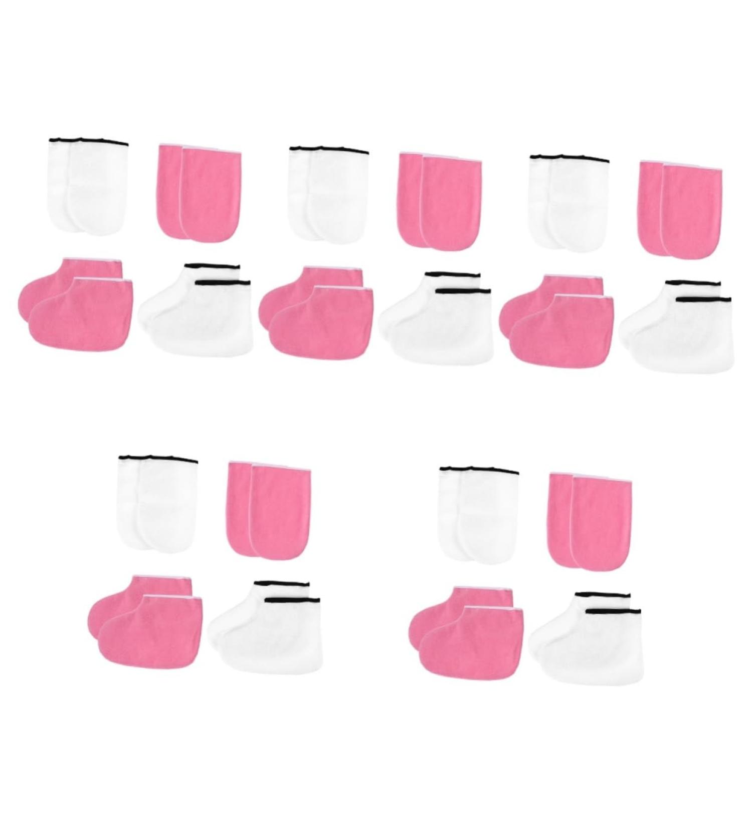 FRCOLOR Practical Wax Heat Cover 10 Sets Leather Horn Boots Mittens Polyester Lining Work Manicure Tools Moisturizing Hand Gloves - Buy Online on GoSupps.com