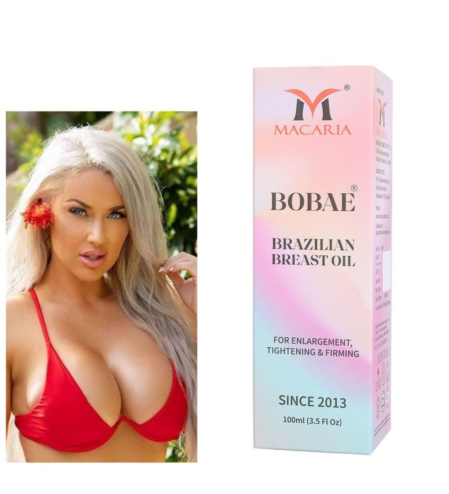 MACARIA Bobae Brazilian Breast enlargement cream enhancement Oil Bigger Bust firming lfting oil - Buy Online on GoSupps.com