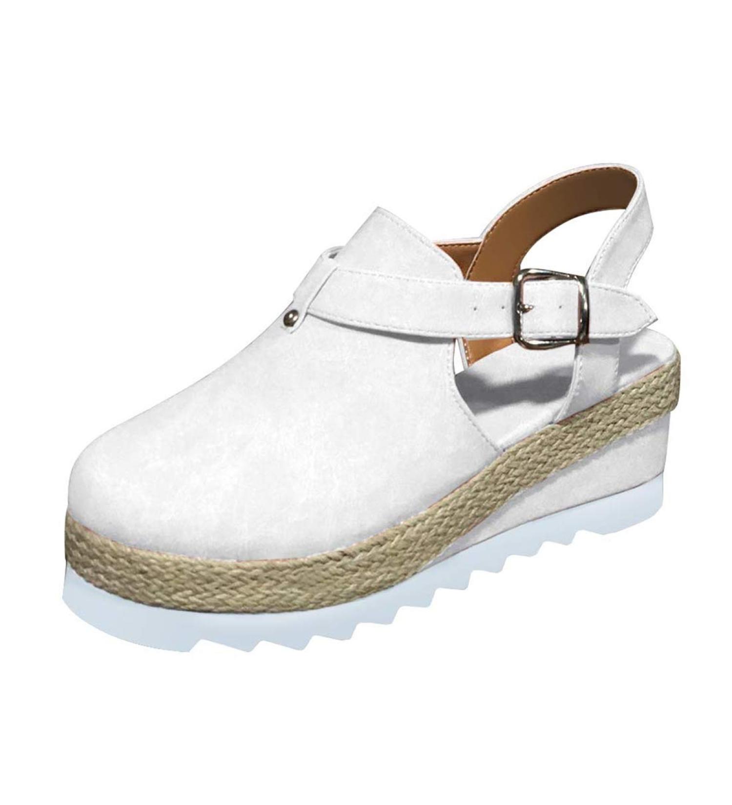 Creev Women's Plateau Leather Sandals - Closed Toe Buckles & Ankle Straps - Vintage Beach Outdoor Fashion - Sexy Brown Shoes (EU Sizes 35 39 41) - Buy Online on GoSupps.com