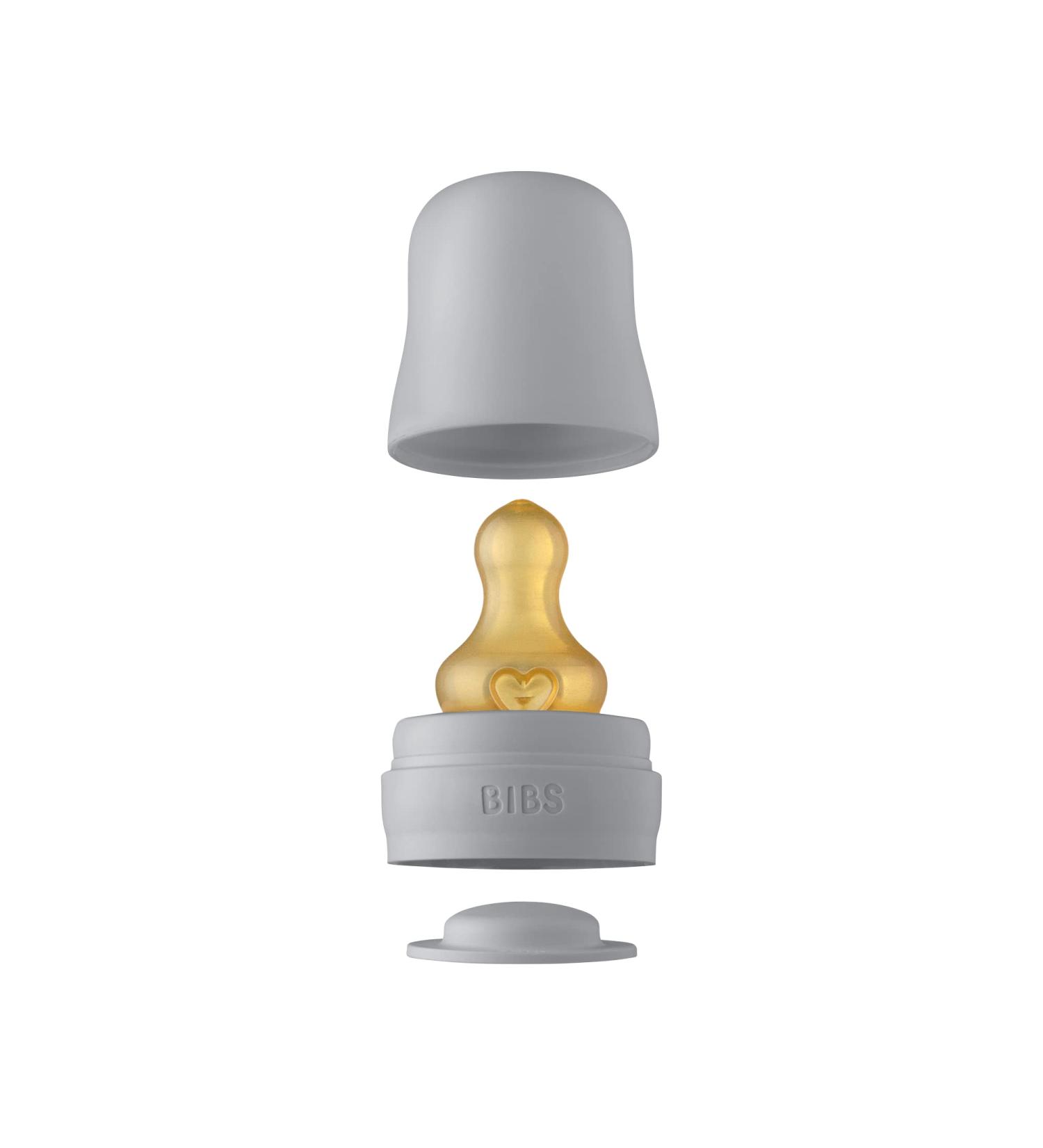 BIBS Bottle Kit - Mix and Match with BIBS Glass Bottles in Various Sizes, Slow Flow Nipple Included - Buy Online on GoSupps.com