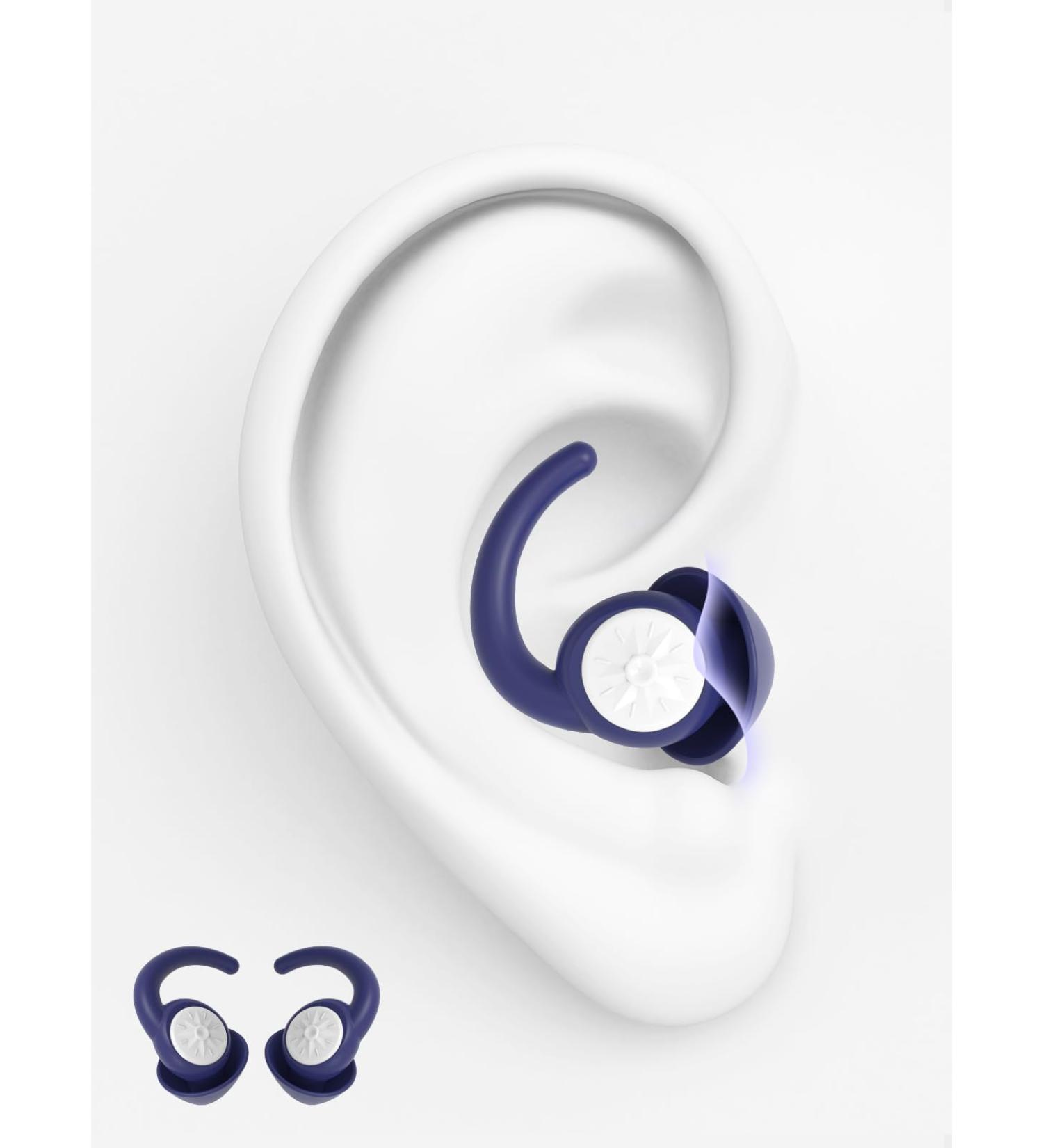 Buy Ear Plugs for Sleeping - Silicone Noise Cancelling 2 Pairs | 33dB Noise Reduction for Sleep & Snoring - International Shipping - Buy Online on GoSupps.com
