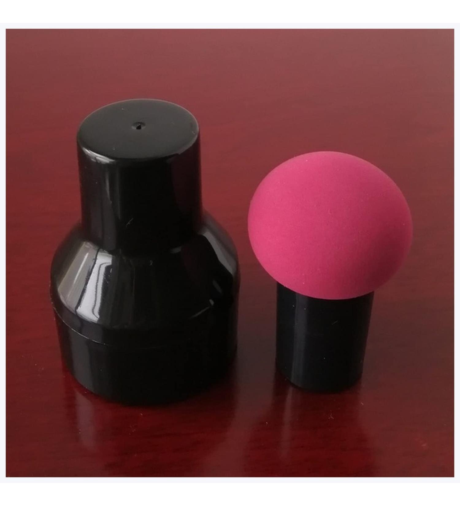 Makeup Sponge Non-latex Makeup Sponge Mushroom Head Powder Liquid Foundation Puff Dry & Wet Multi- function Cosmetic Tool Tamp Storage Box Makeup Sponge Holder(Wine and cap) - Buy Online on GoSupps.com
