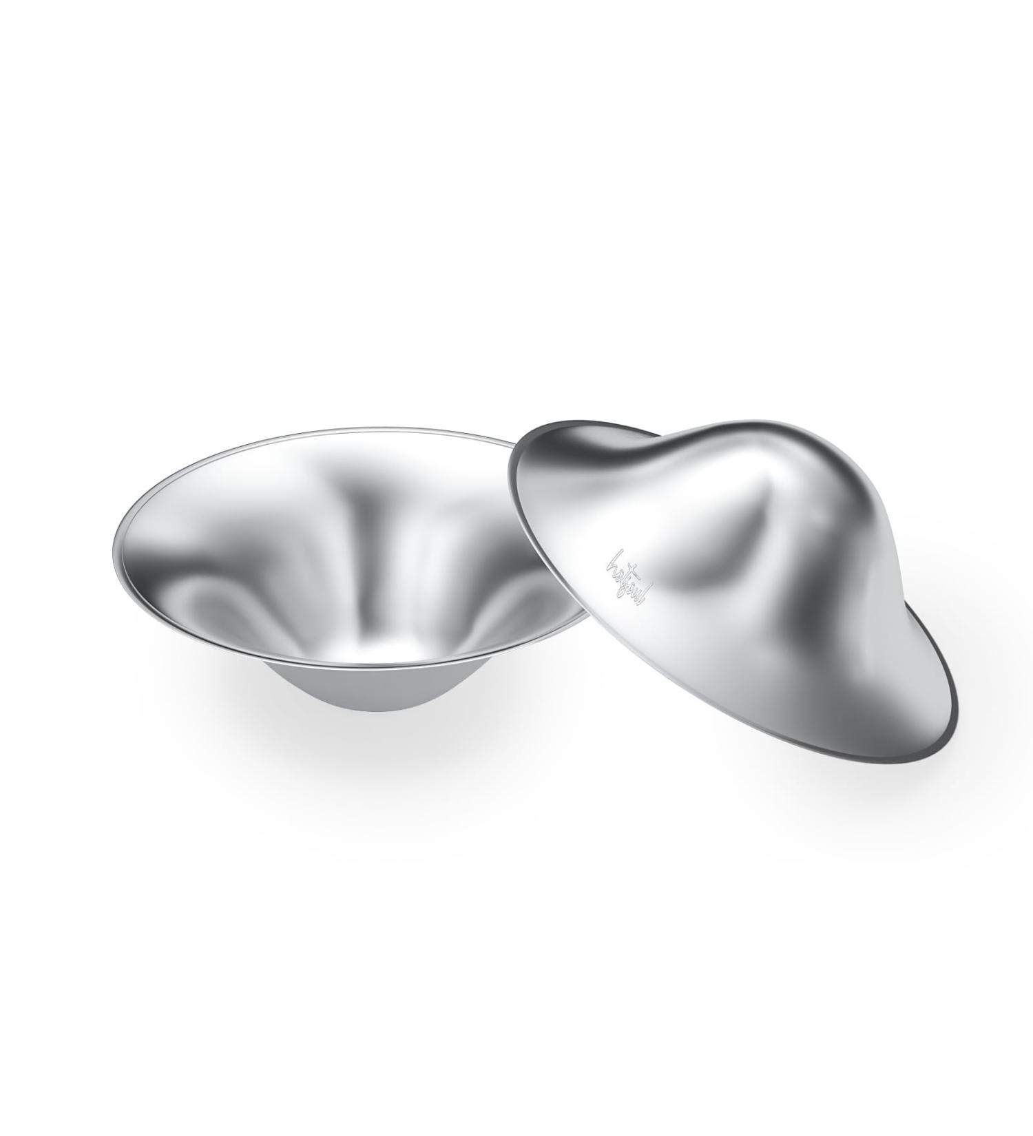999 Silver Nipple Shields Nickle-free Silver Nipple Shields for Nursing Newborn Nursing Cover for Breastfeeding Protect and Soothe Breastfeeding Essentials Silver Nipple Cups - Buy Online on GoSupps.com