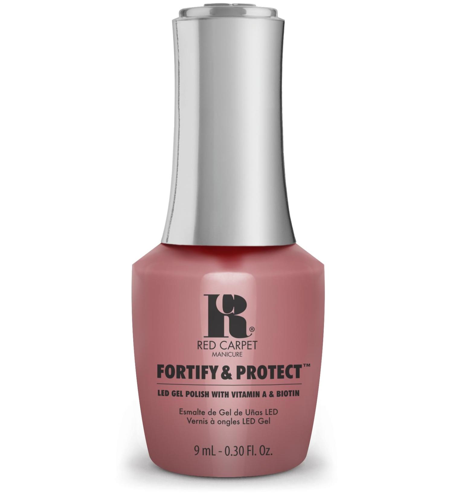 Red Carpet Manicure Gel Nail Polish - Fortify & Protect UV Gel Nail Polish Infused with Vitamin A & Biotin Nail Gel Polish - UV Nail Gel - Suave In Mauve LED Nail Gel Color 0.3 Fl. Oz. - Buy Online on GoSupps.com